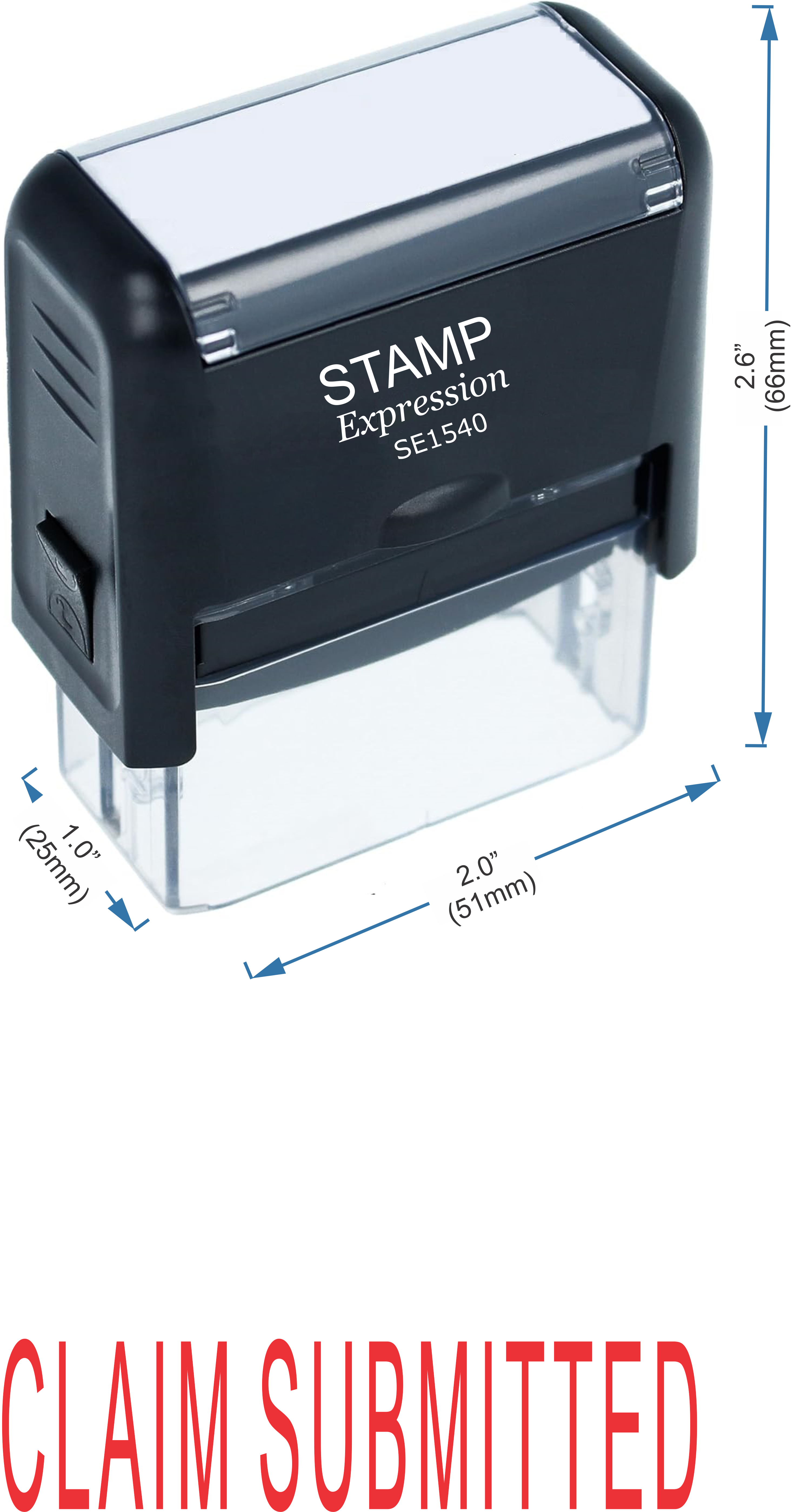 Claim Submitted Medical Office Self Inking Rubber Stamp (50363)