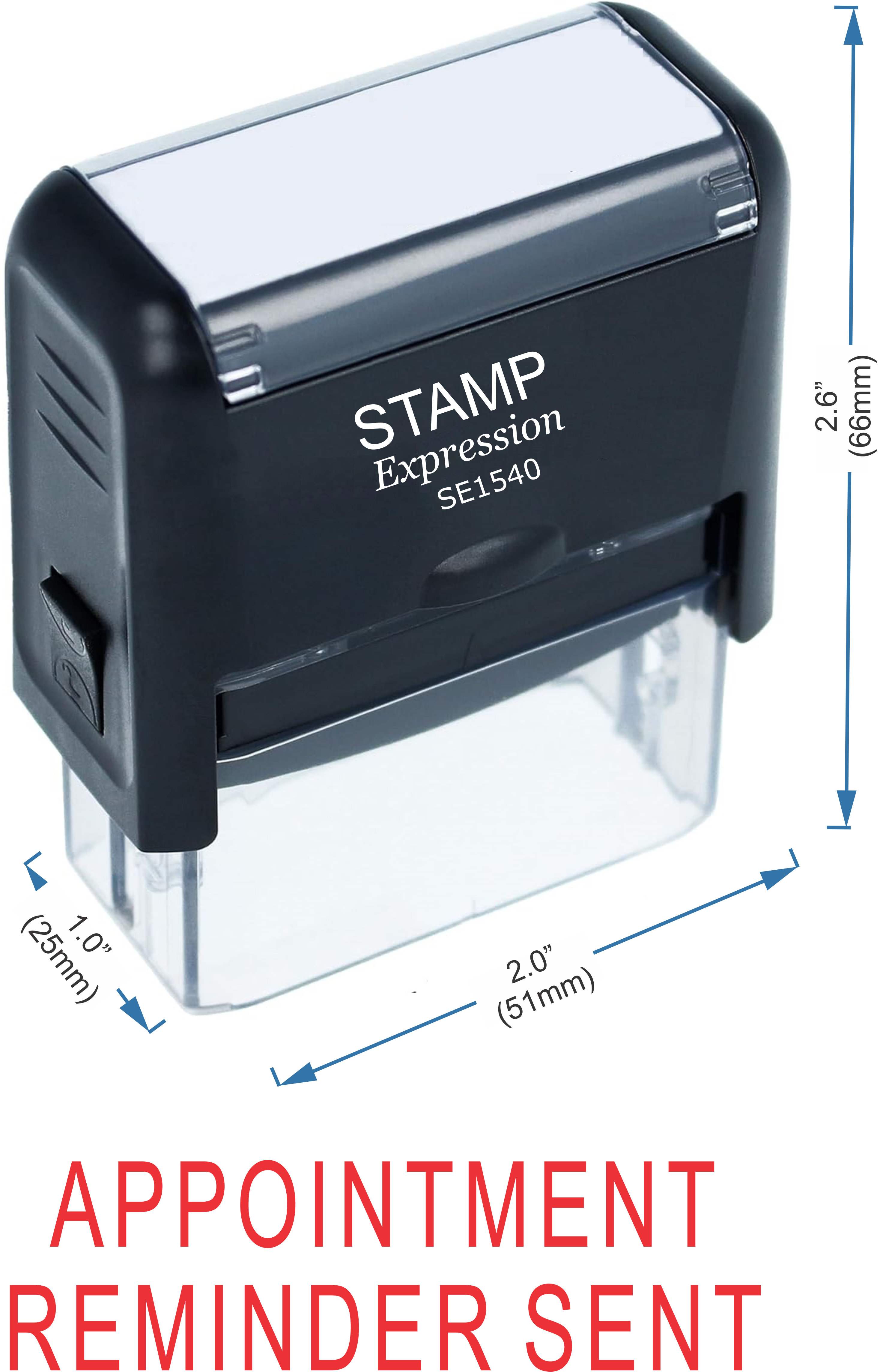 Appointment Reminder Sent Medical Office Self Inking Rubber Stamp (50393)