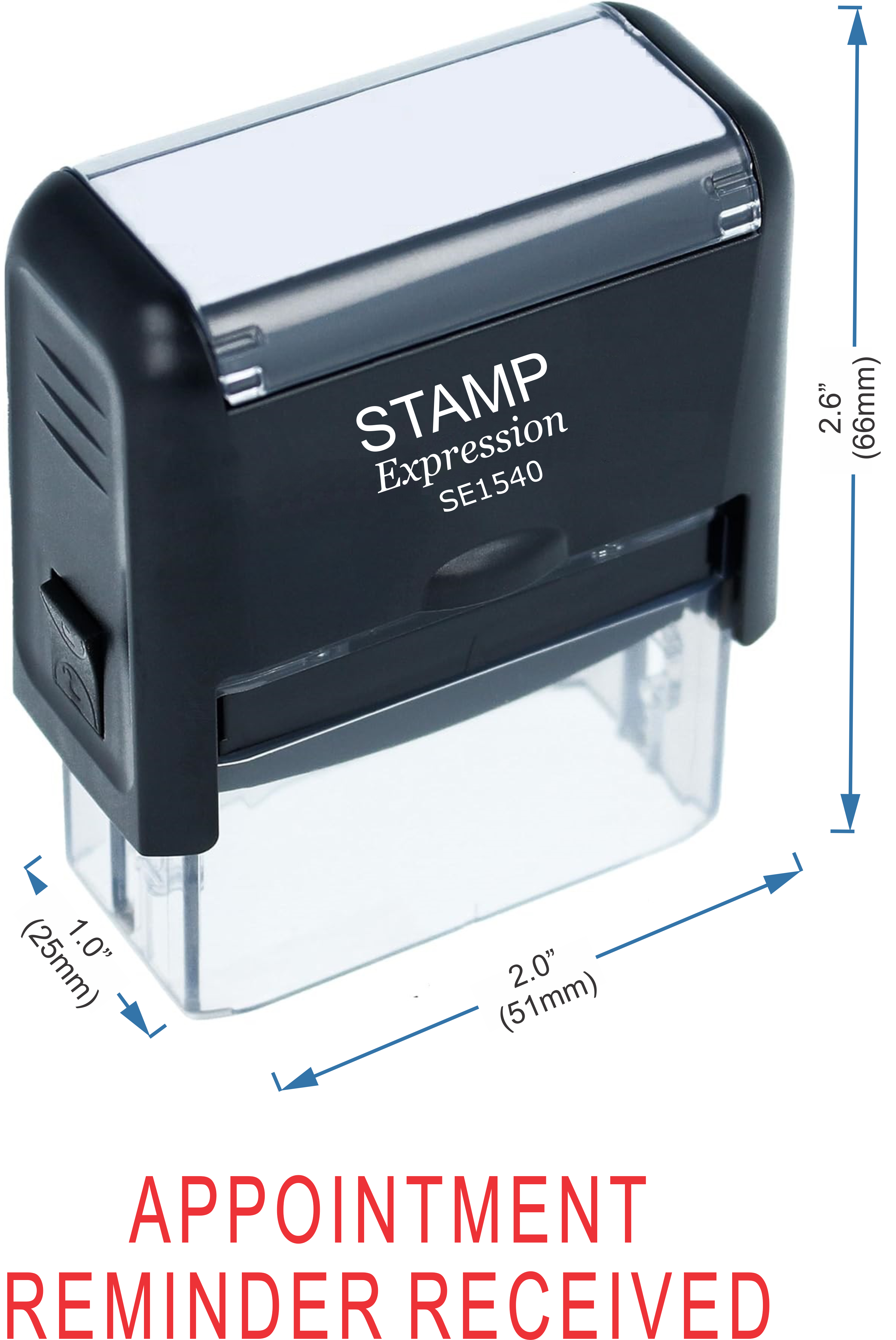 Appointment Reminder Received Medical Office Self Inking Rubber Stamp (50395)