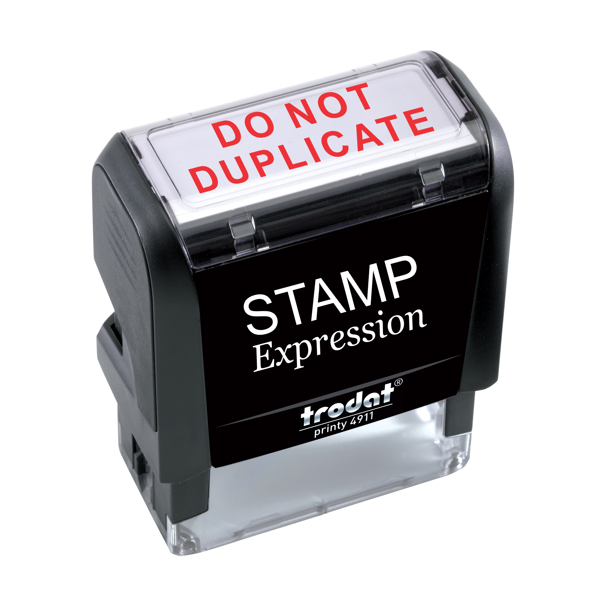 Do Not Duplicate Two Lines Office Self Inking Rubber Stamp