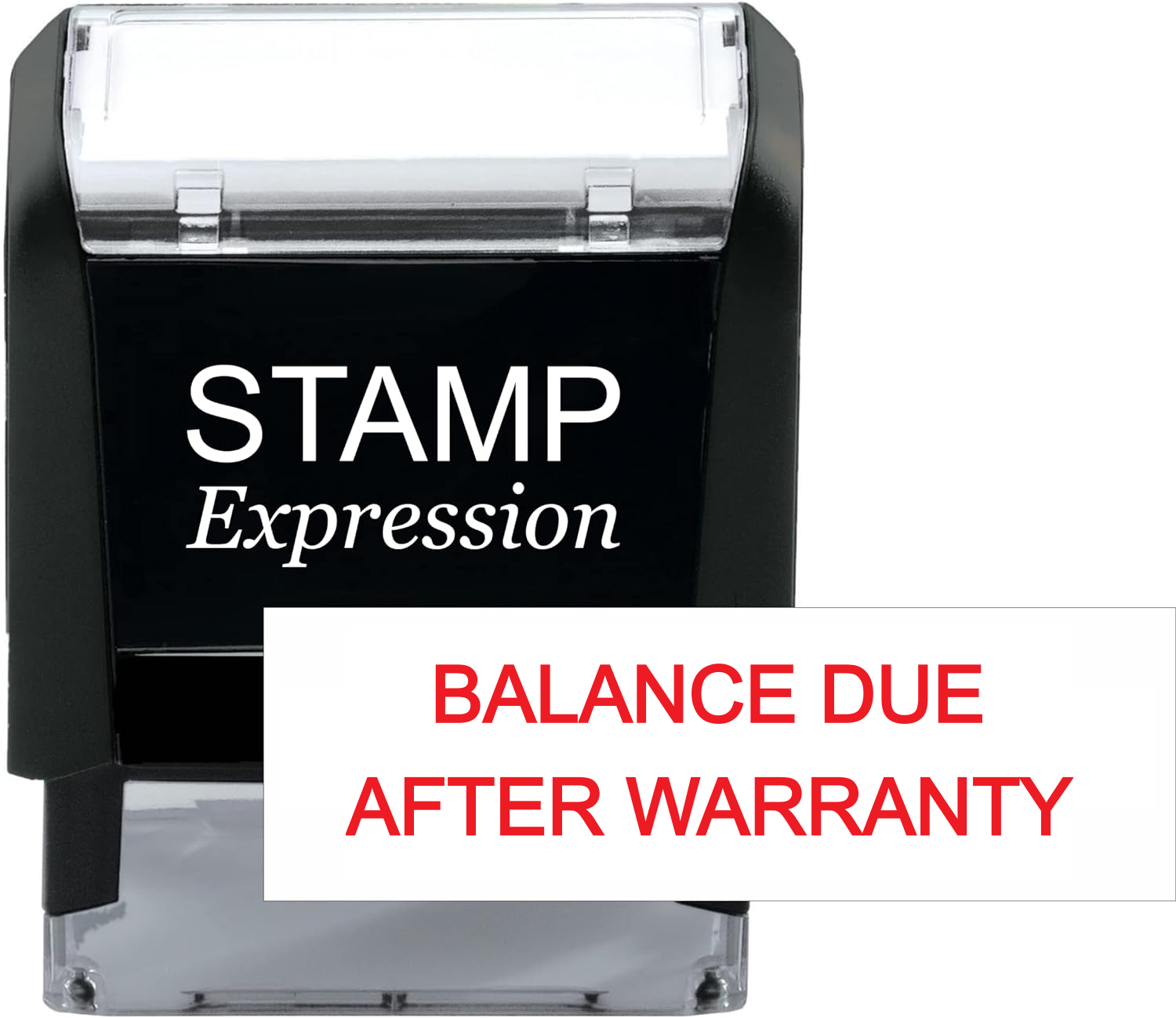 Balance Due After Warranty Office Self Inking Rubber Stamp (SH-5963)