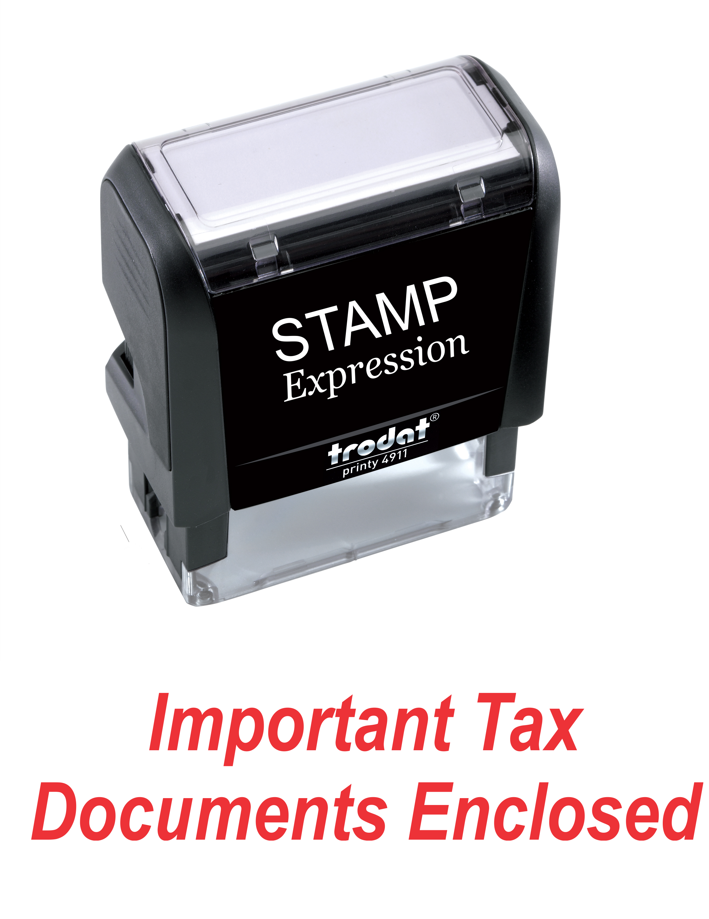 Important Tax Documents Enclosed Office Self Inking Rubber Stamp