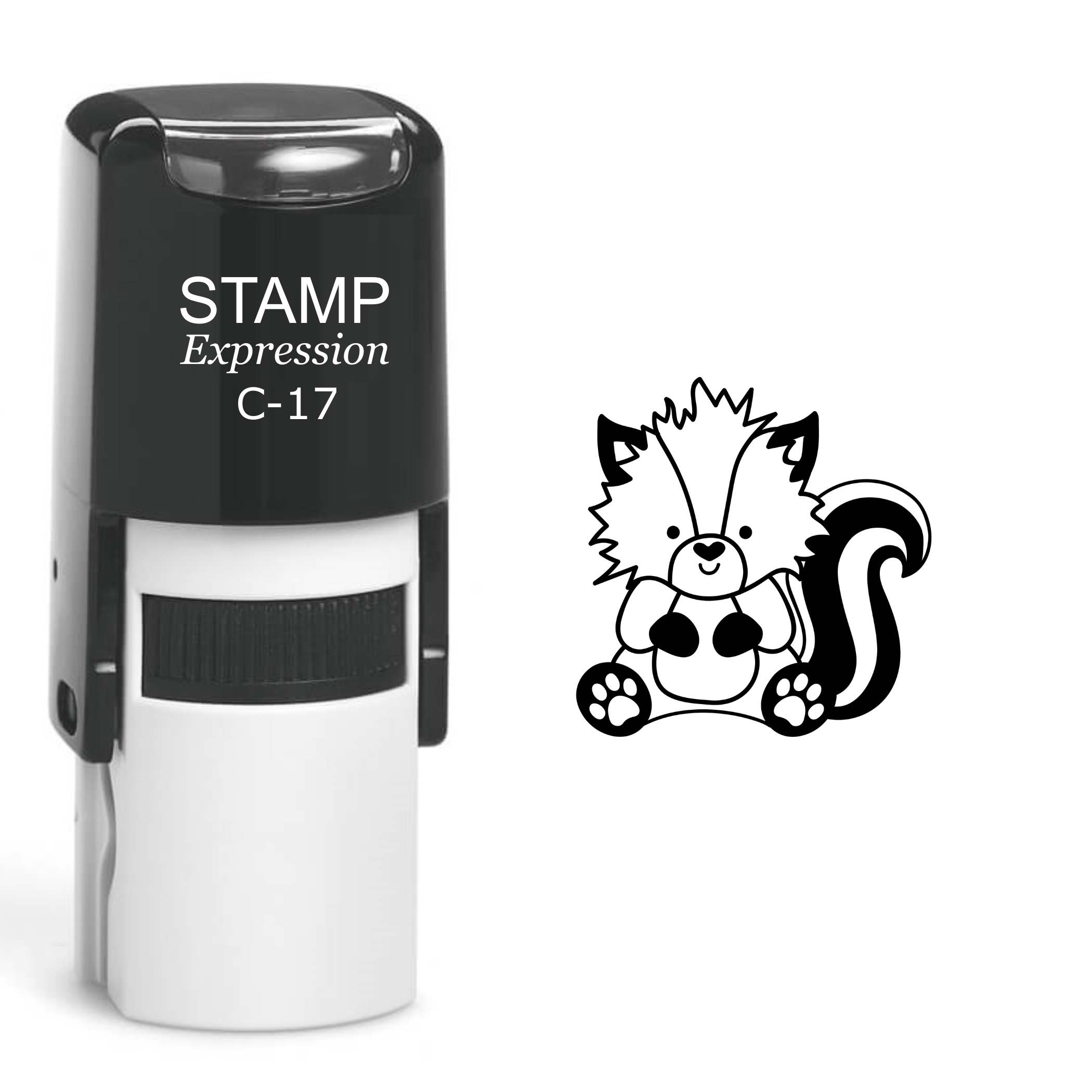 Cute Baby Skunk Self Inking Rubber Stamp (SH-60083)