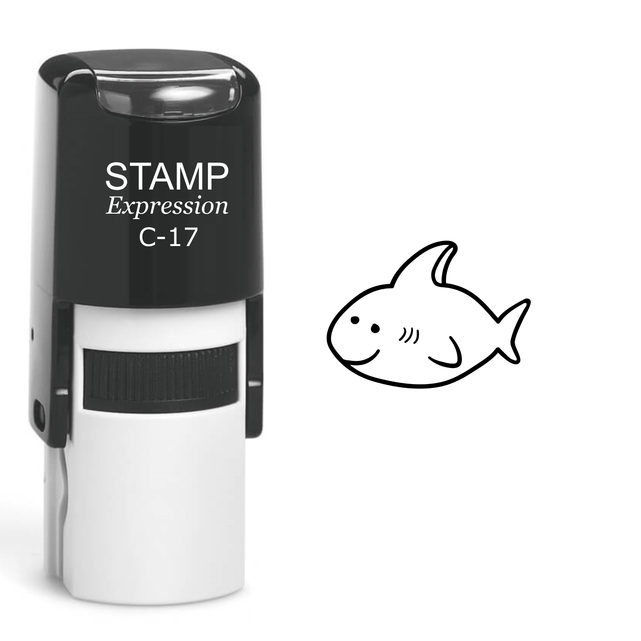 Cute Baby Shark Self Inking Rubber Stamp (SH-60085)
