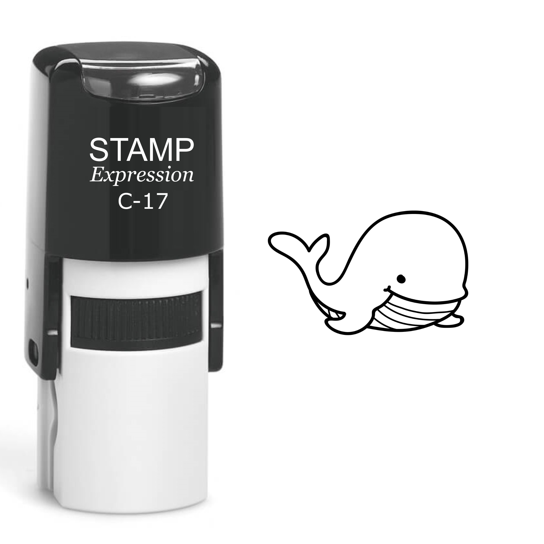 Baby Whale Self Inking Rubber Stamp (SH-60090)