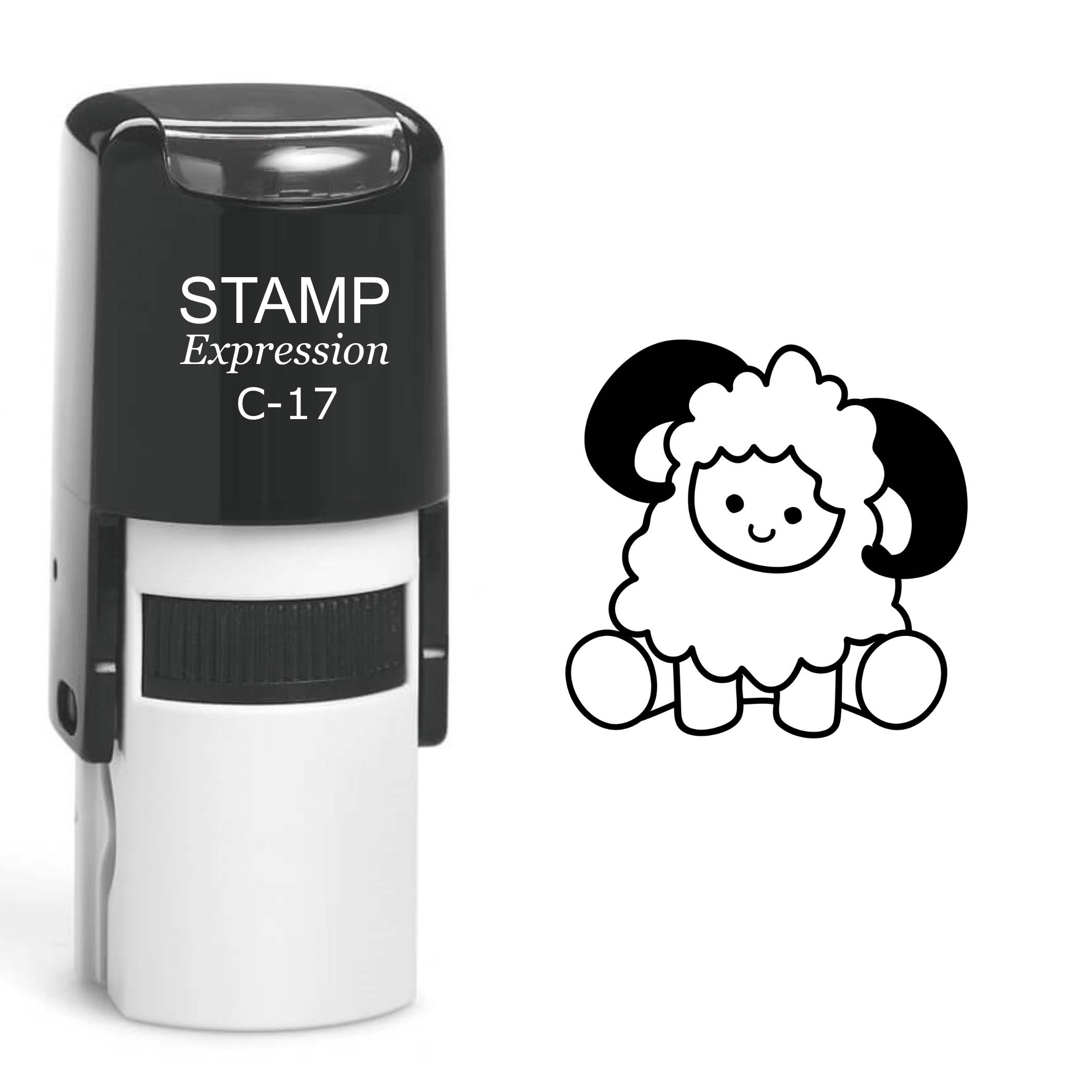 Baby Ram Sheep Self Inking Rubber Stamp (SH-60104)