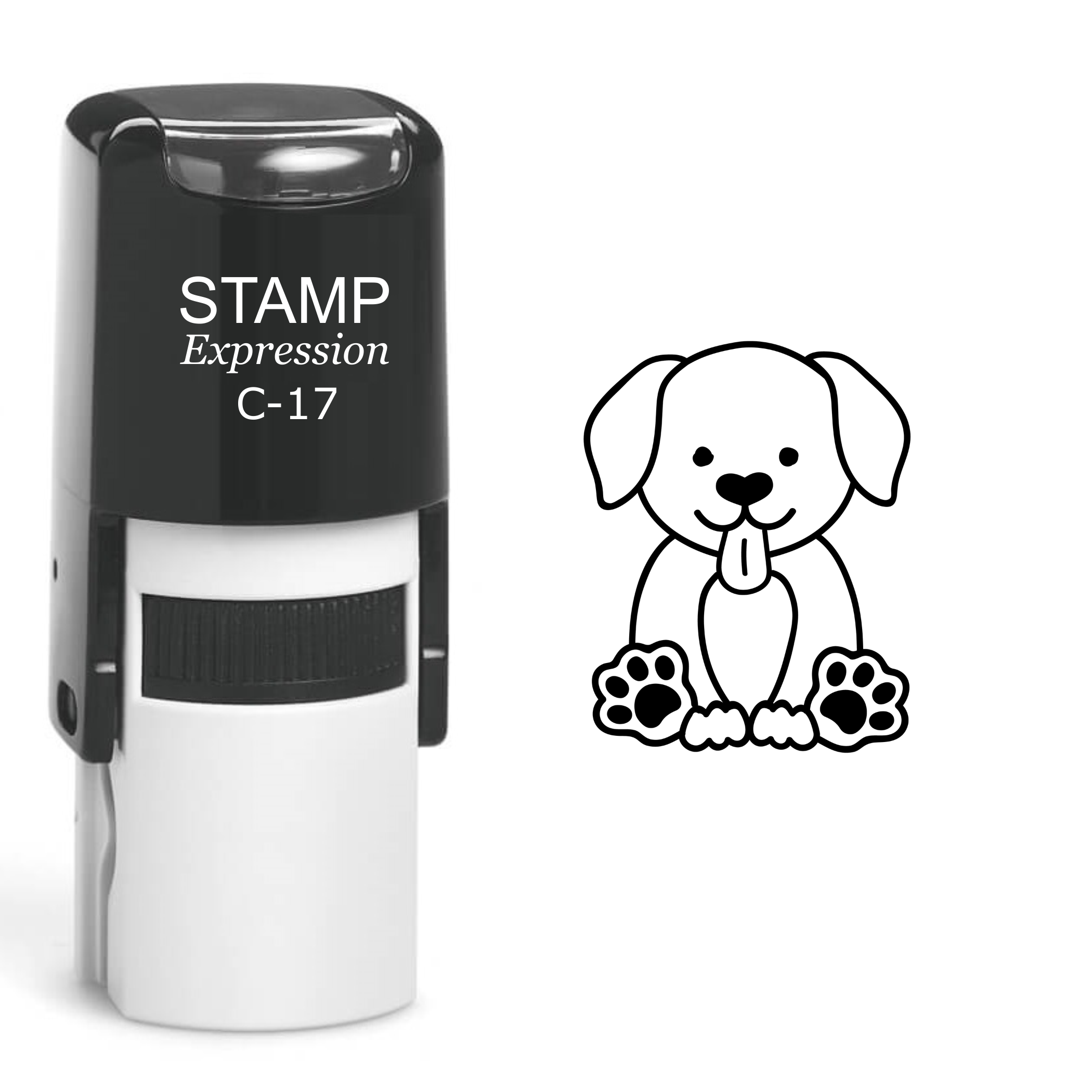 Cute Puppy Dog Self Inking Rubber Stamp (SH-60108)