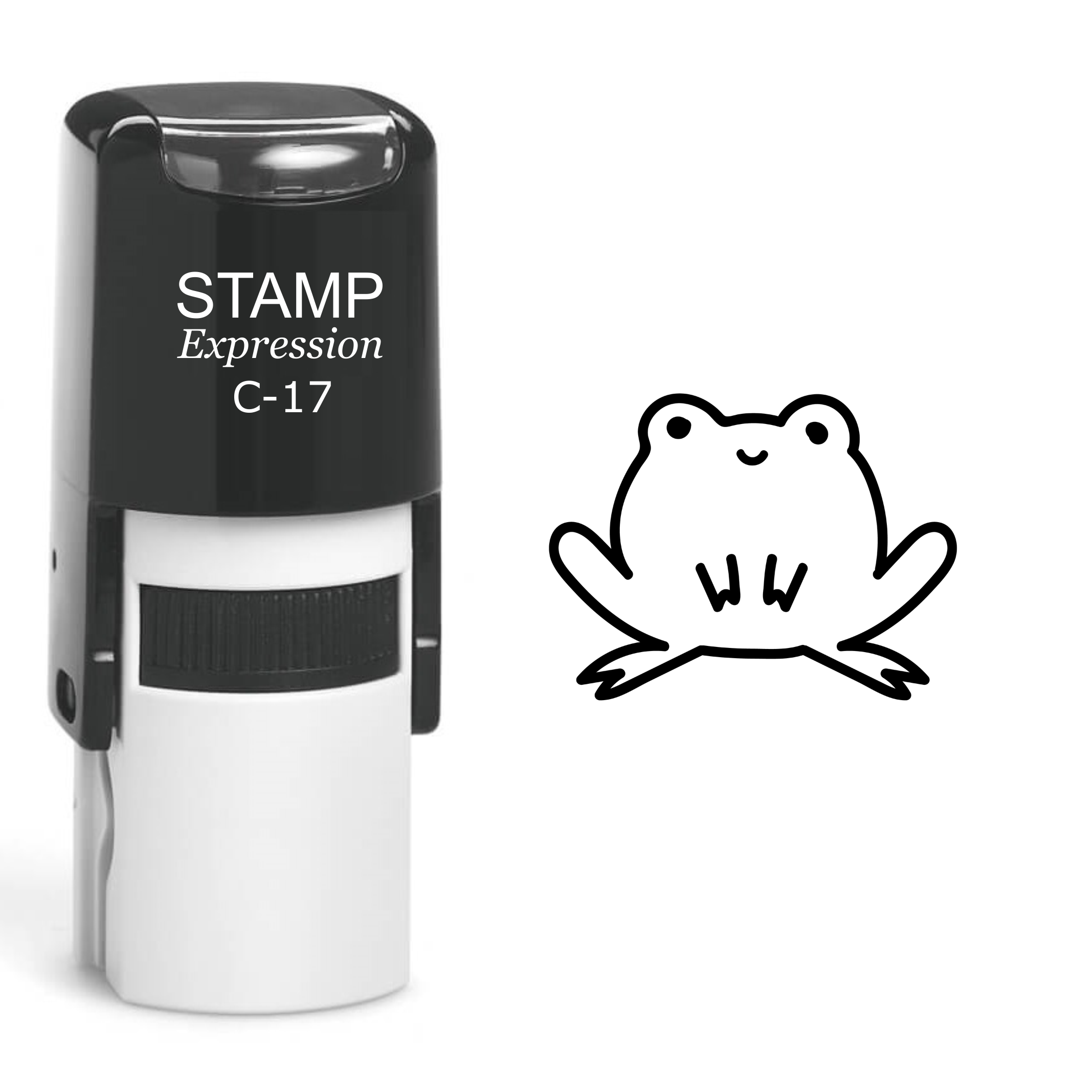 Cute Baby Frog Self Inking Rubber Stamp (SH-60109)