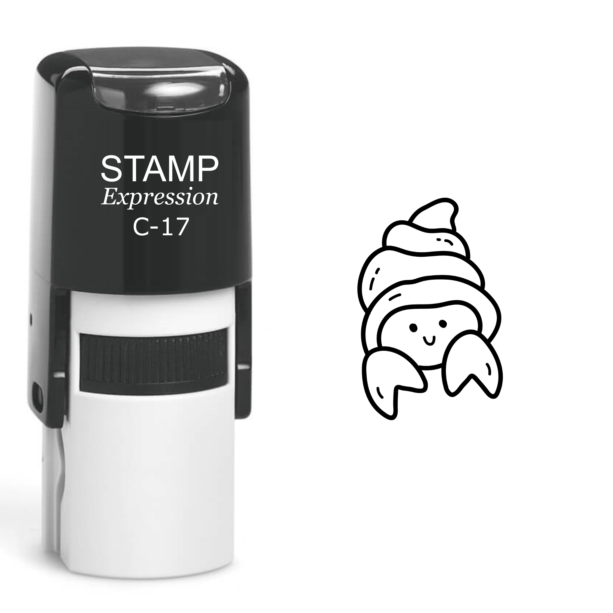 Cute Baby Shellfish Self Inking Rubber Stamp (SH-60111)