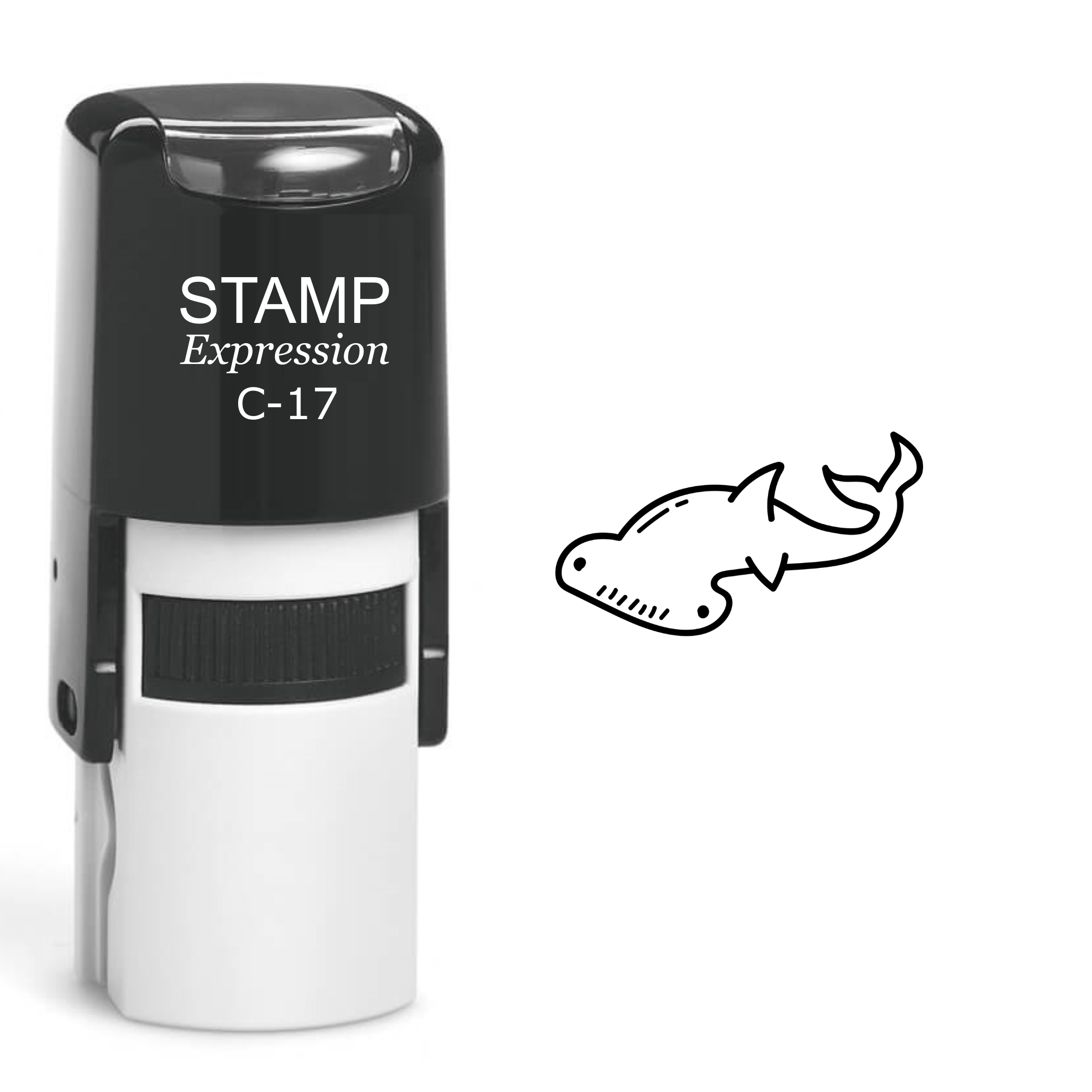 Baby Hammerhead Shark Self Inking Rubber Stamp (SH-60112)