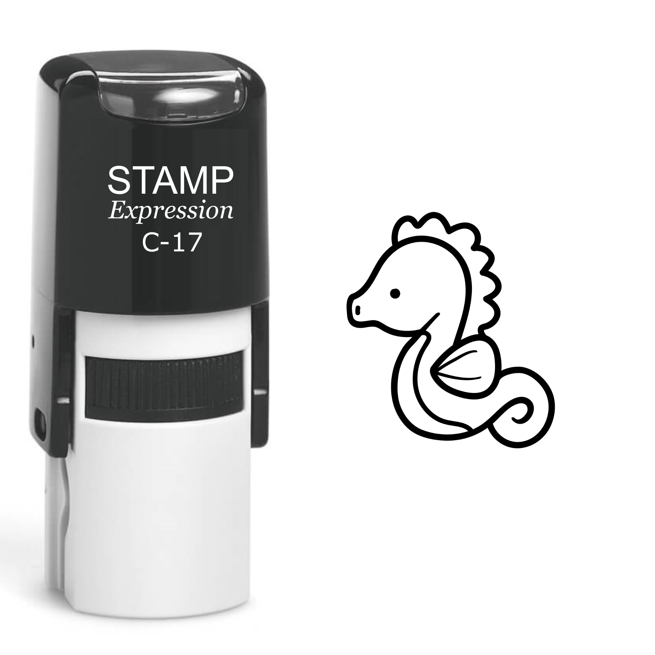 Baby Seahorse Self Inking Rubber Stamp (SH-60114)