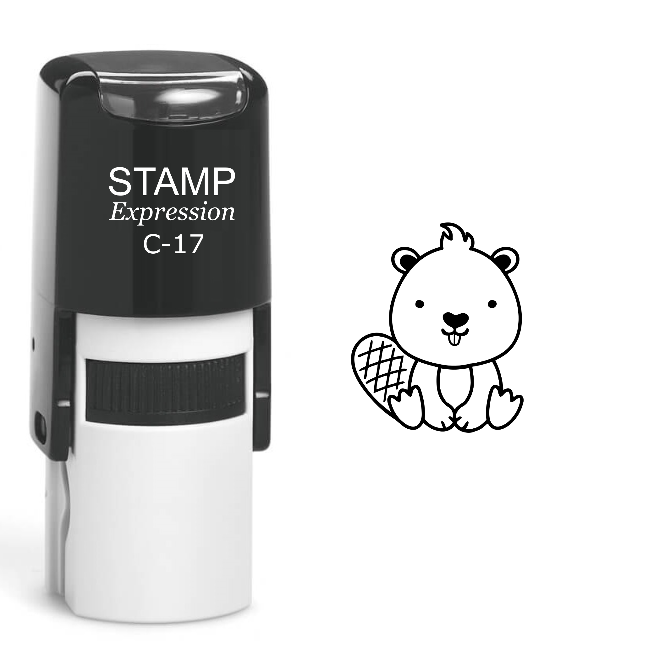 Baby Beaver Self Inking Rubber Stamp (SH-60118)