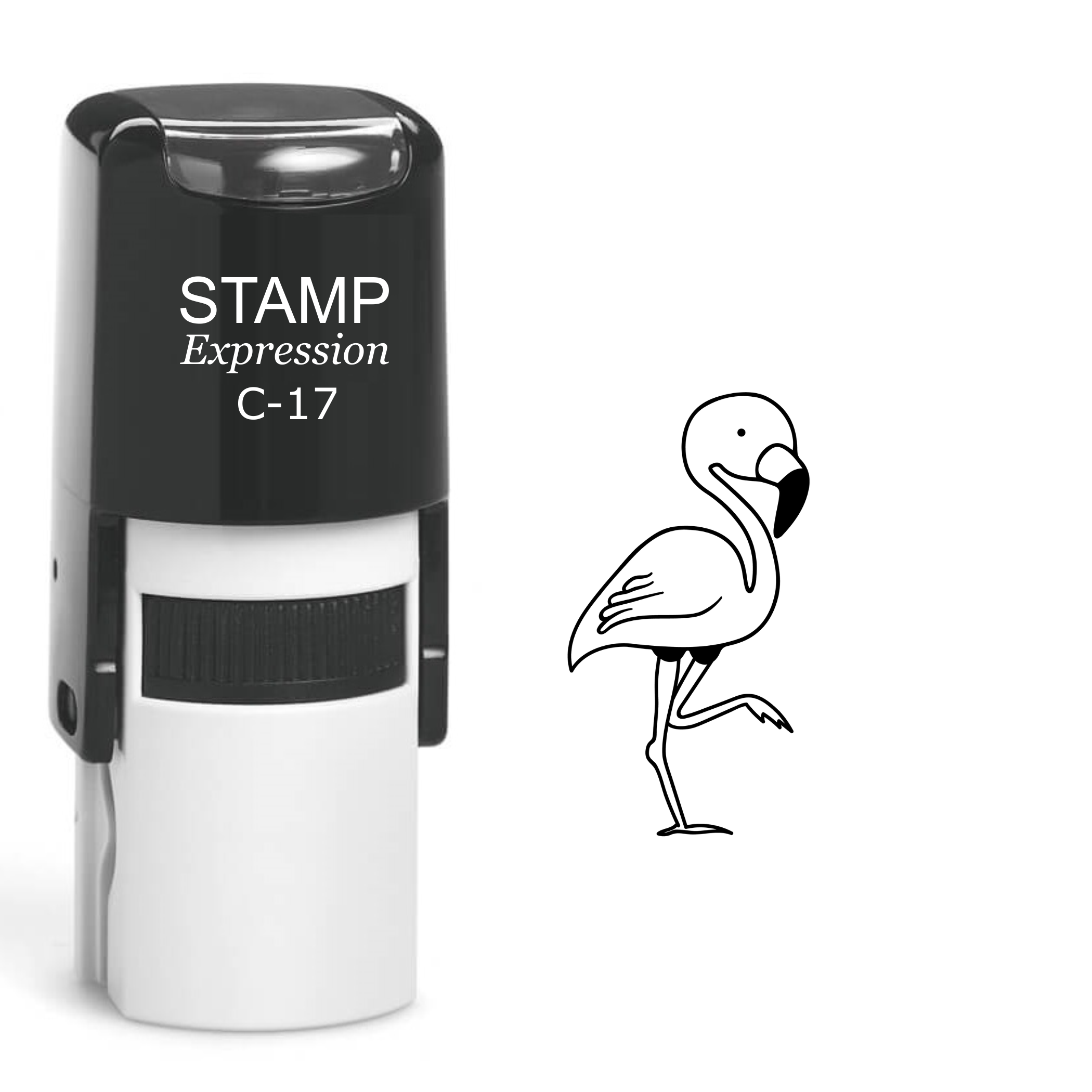 Baby Flamingo Self Inking Rubber Stamp (SH-60123)