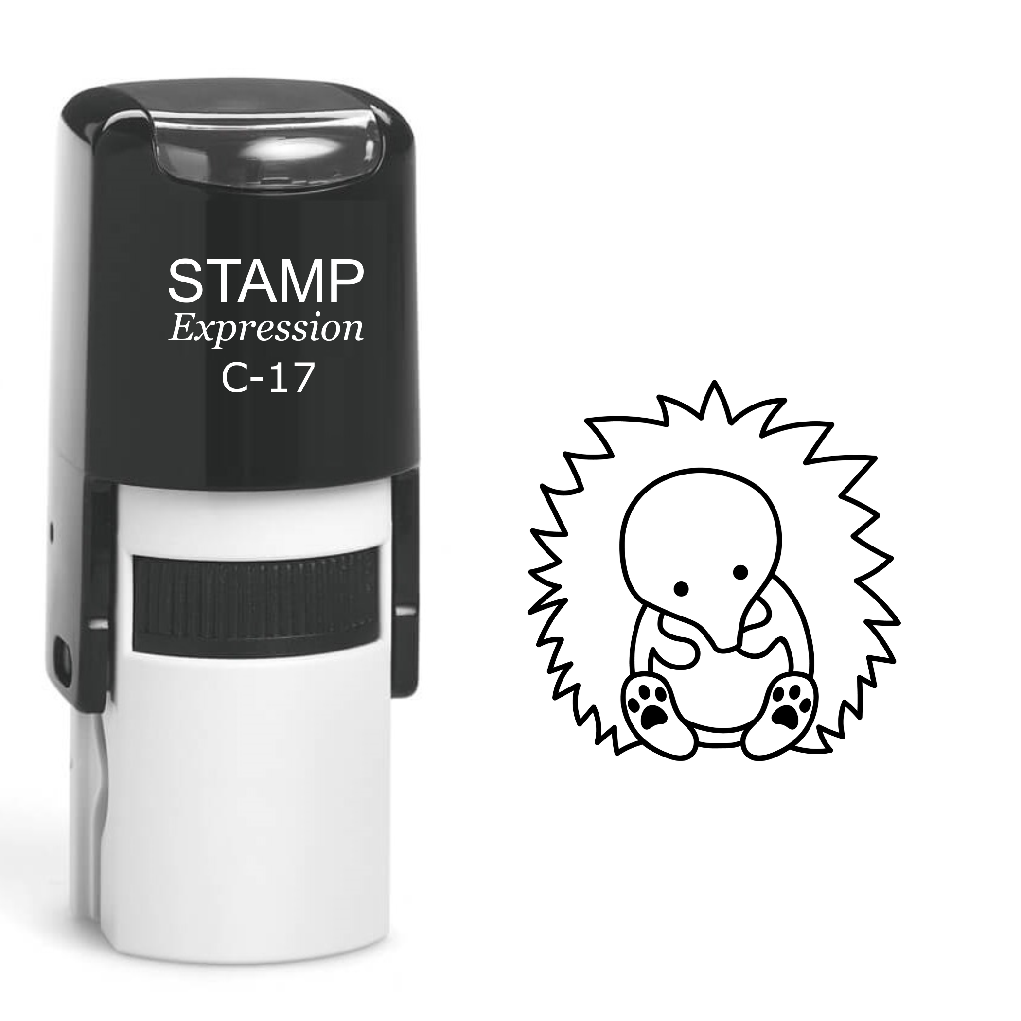 Baby Hedgehog Self Inking Rubber Stamp (SH-60128)
