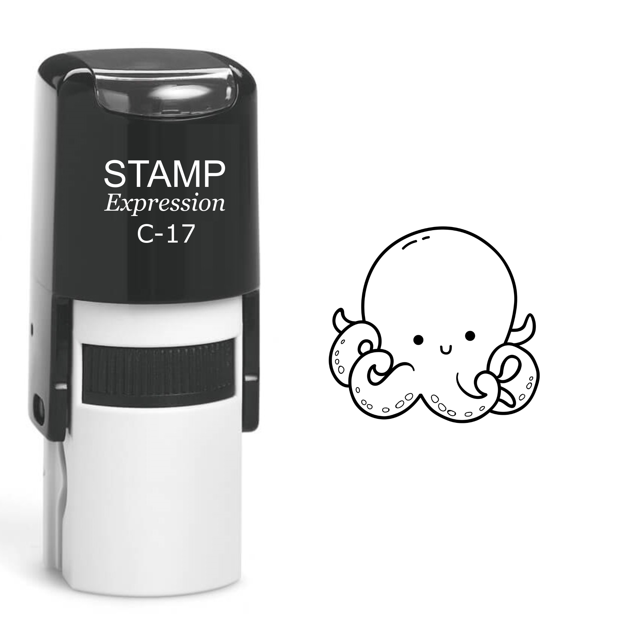 Baby Octopus Self Inking Rubber Stamp (SH-60135)