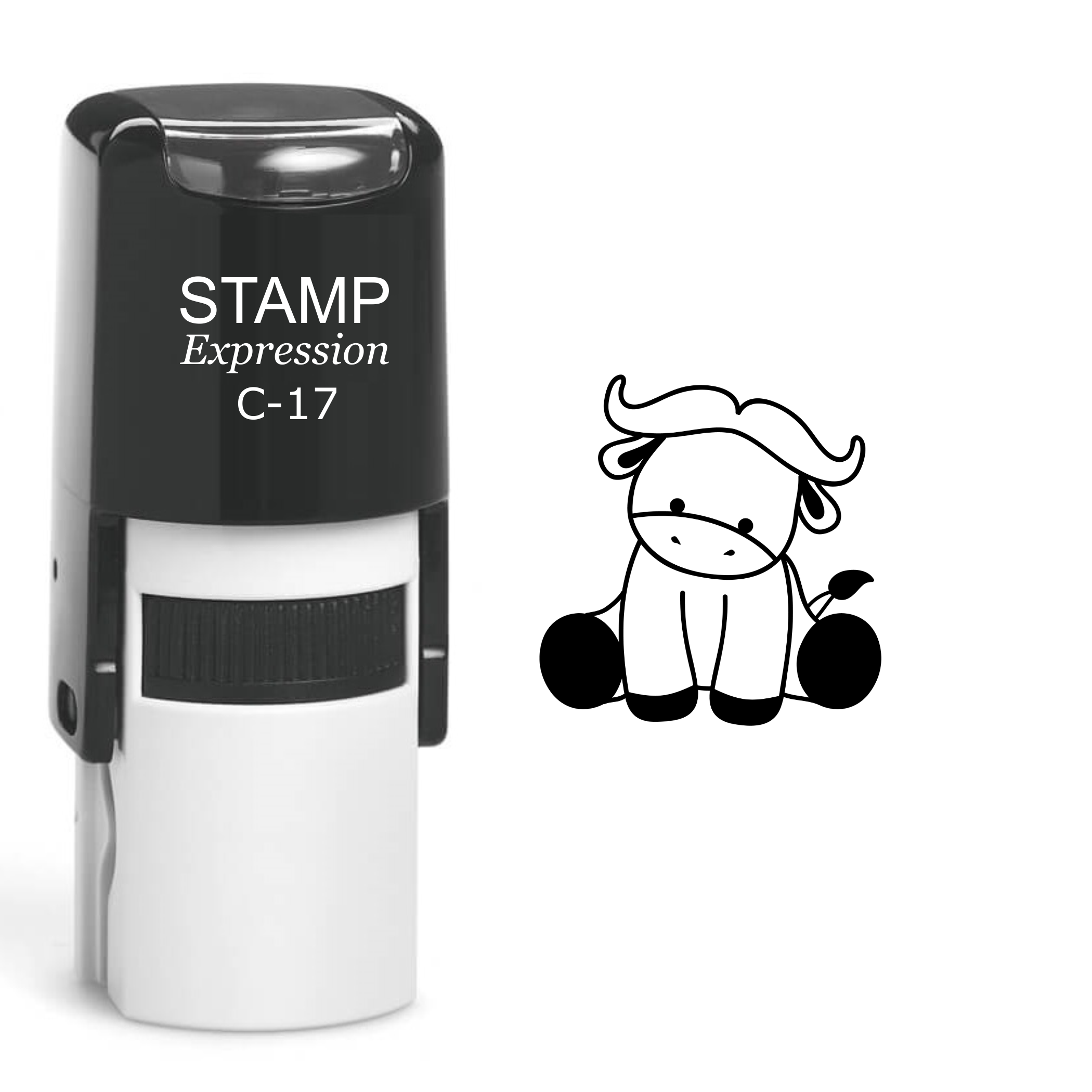 Baby Bull Cow Self Inking Rubber Stamp (SH-60136)