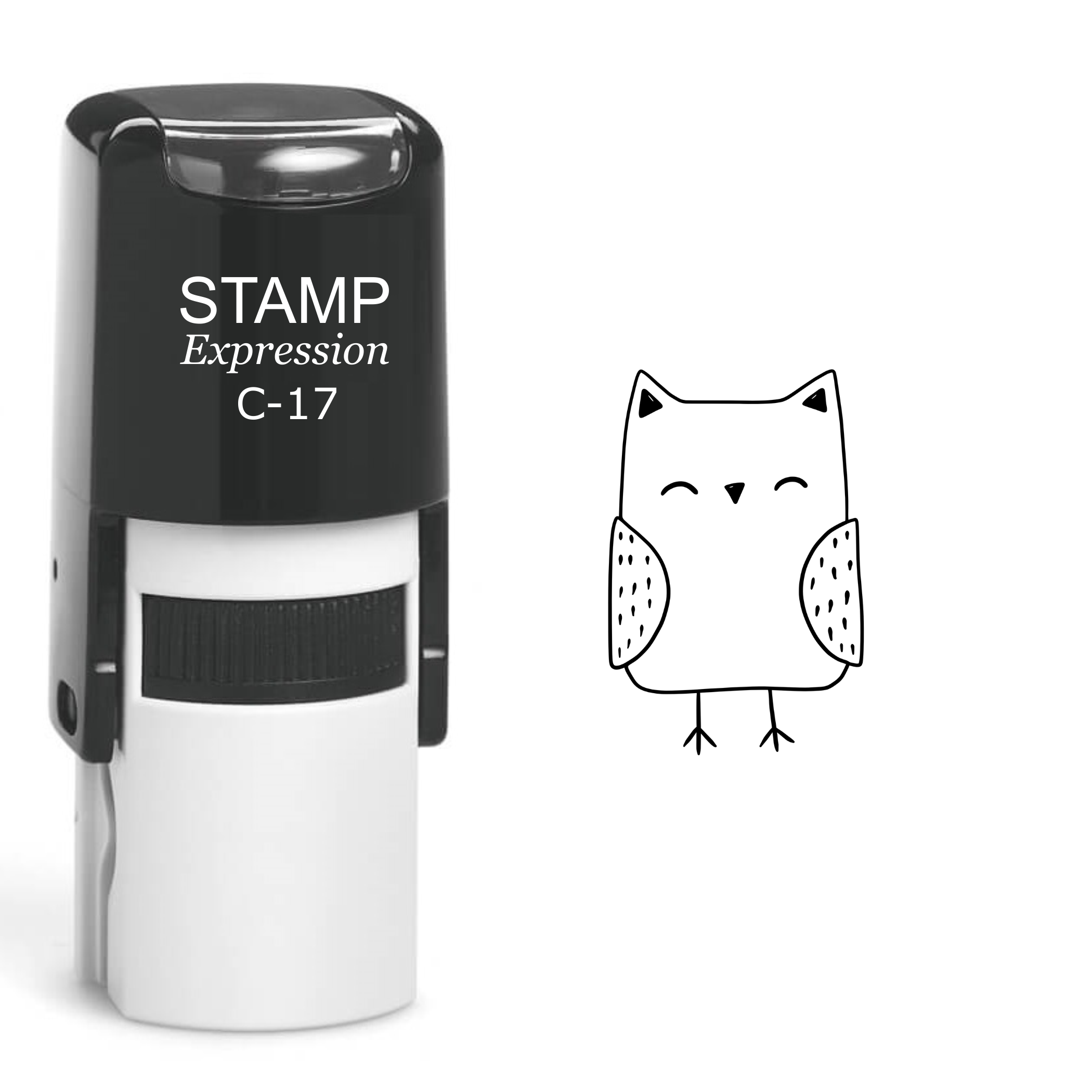 Owl Self Inking Rubber Stamp (SH-60149)