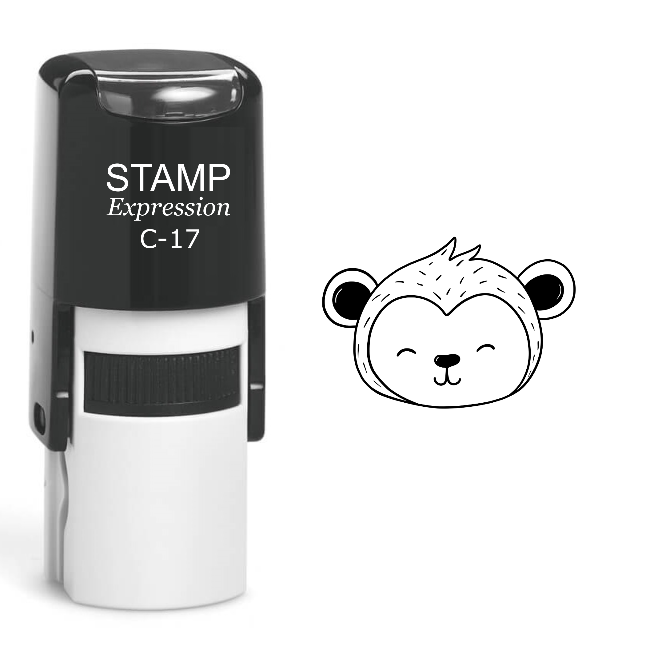 Baby Monkey Head Self Inking Rubber Stamp (SH-60158)
