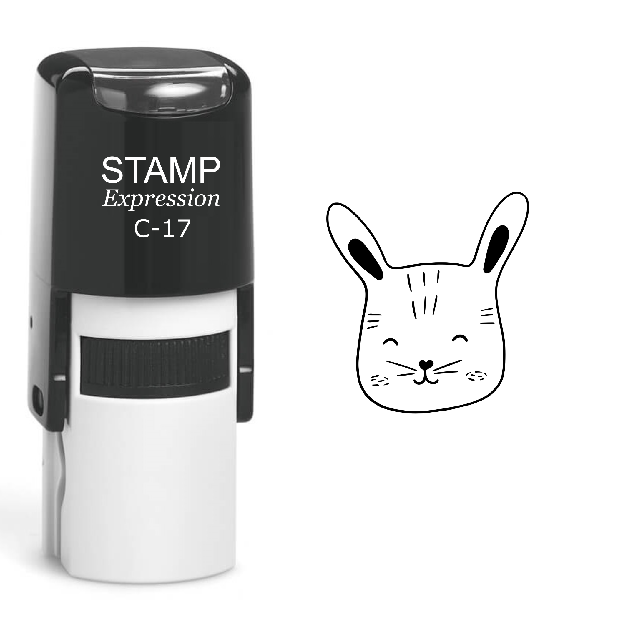 Bunny Head Self Inking Rubber Stamp (SH-60173)