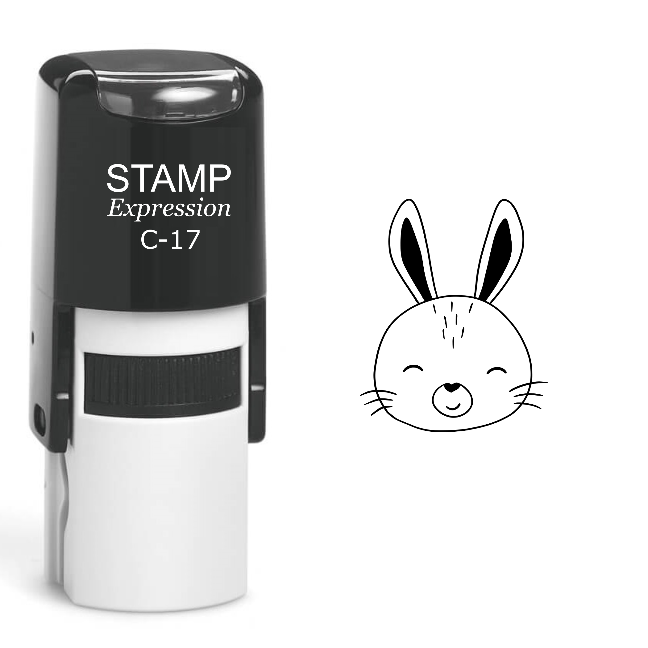 Bunny Head Self Inking Rubber Stamp (SH-60175)