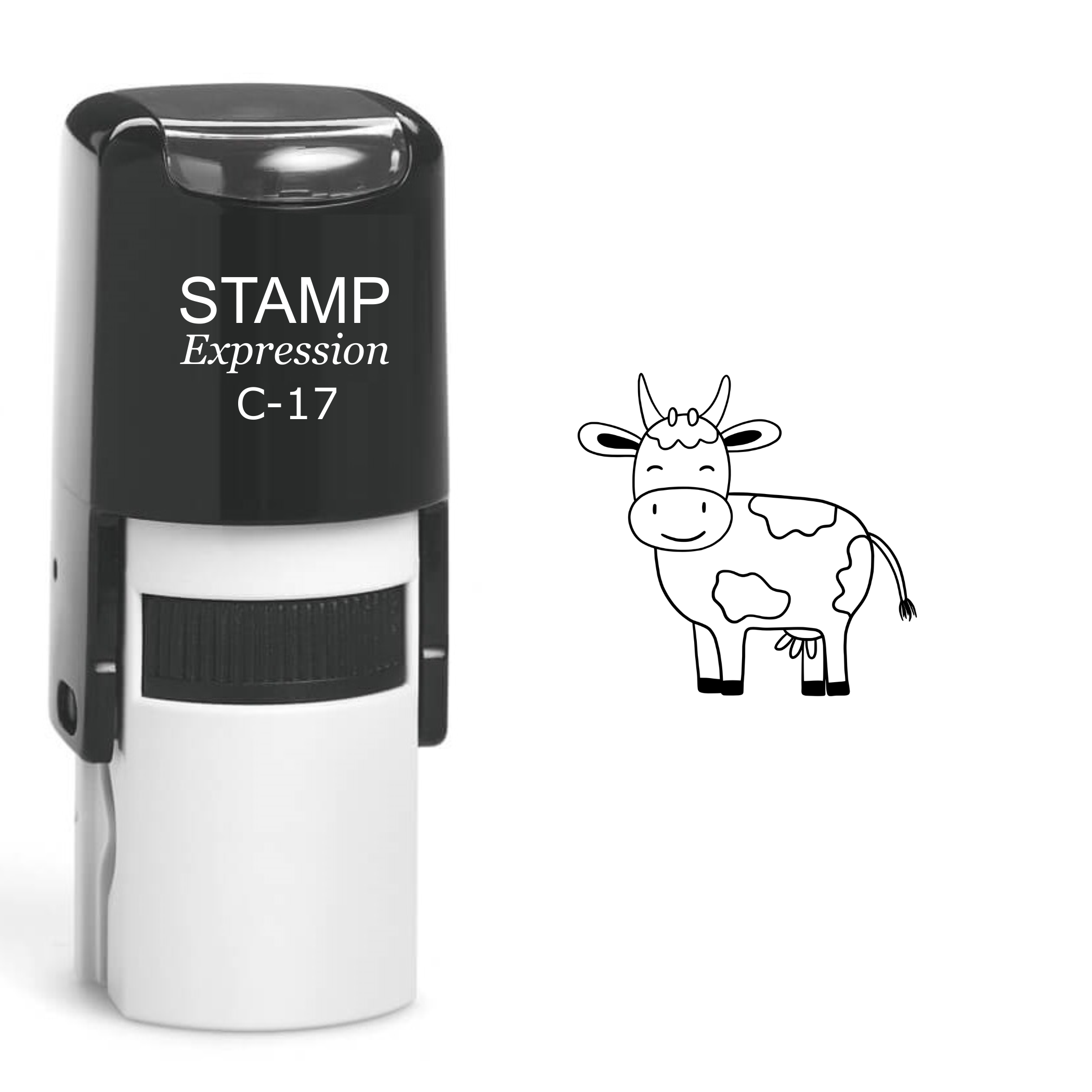 Cow Self Inking Rubber Stamp (SH-60191)