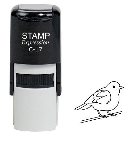 Bird Outline Self Inking Rubber Stamp (SH-6020)