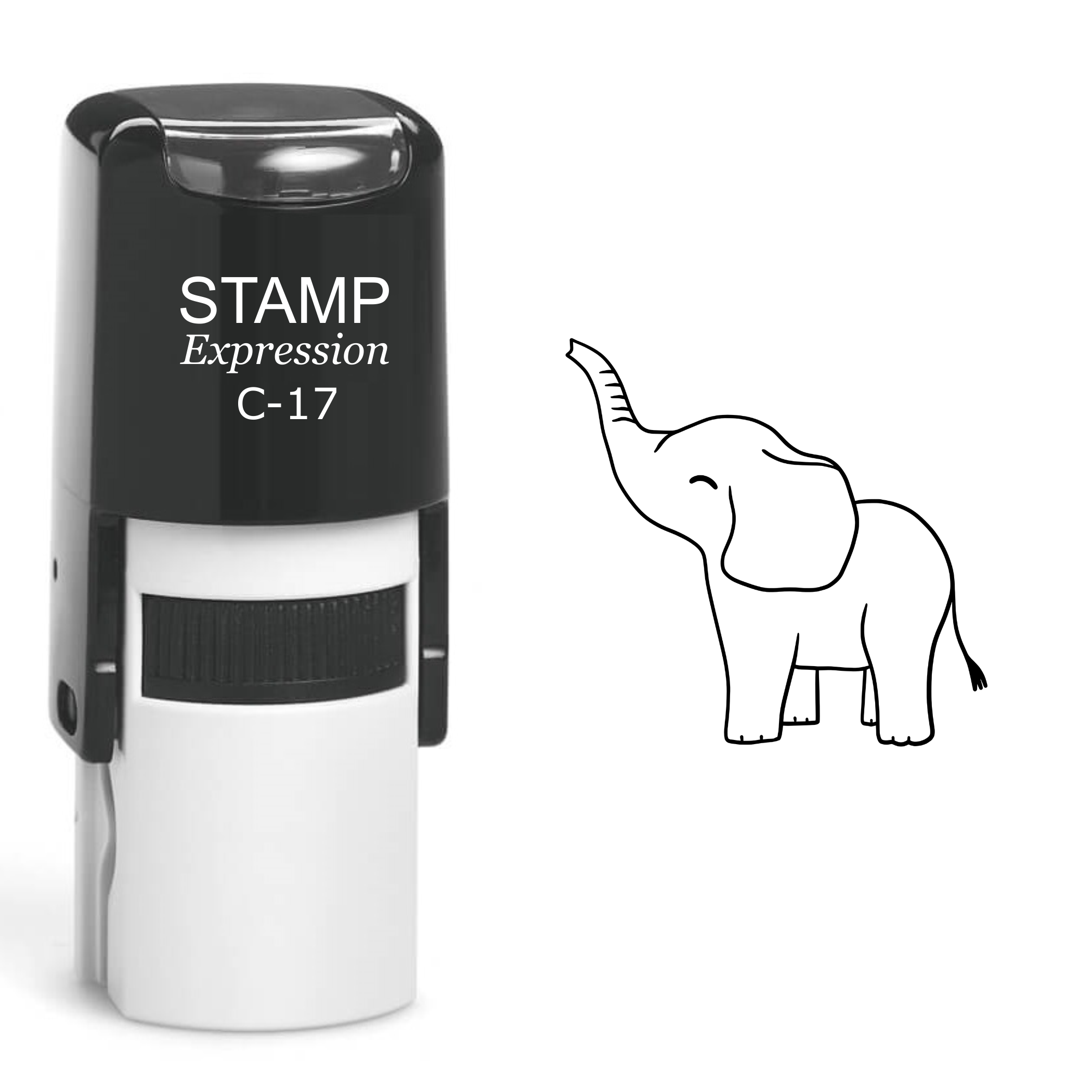 Baby Elephant Self Inking Rubber Stamp (SH-60213)
