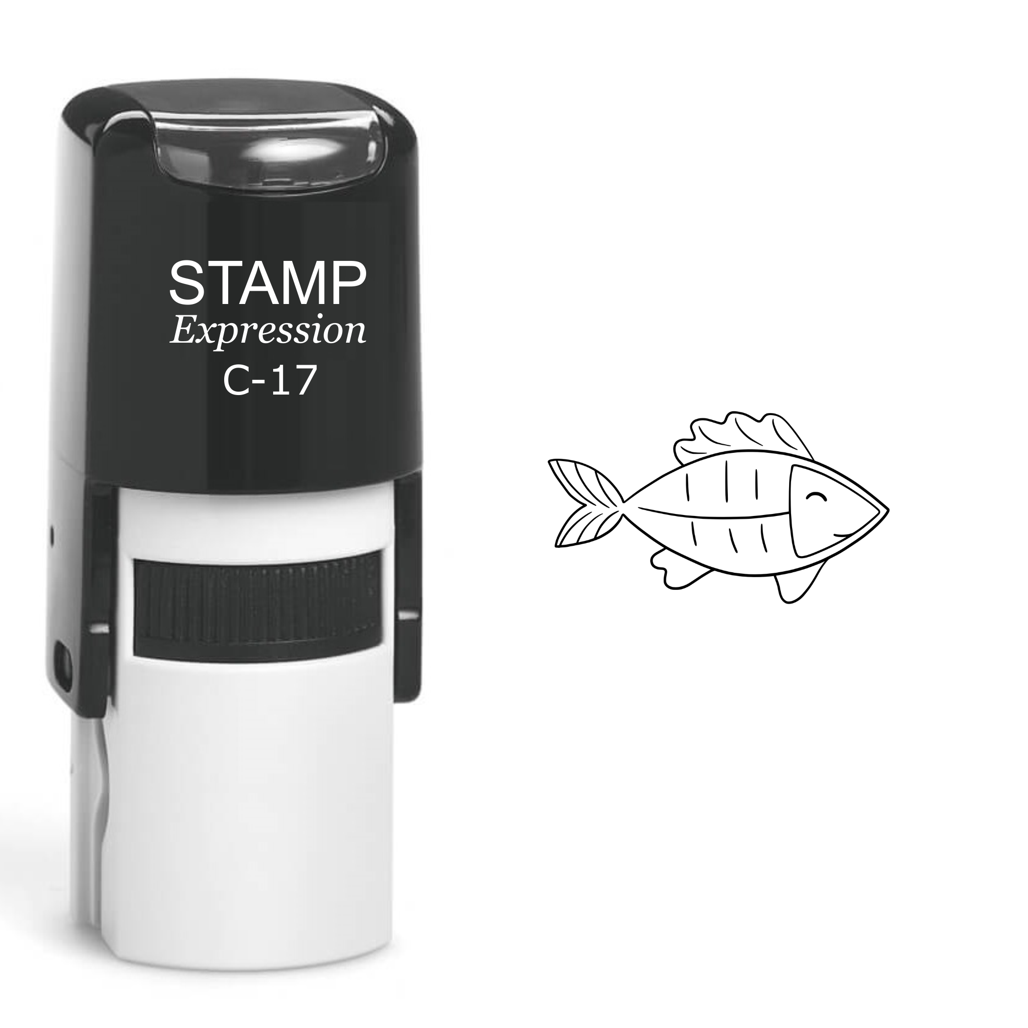 Fish Self Inking Rubber Stamp (SH-60216)
