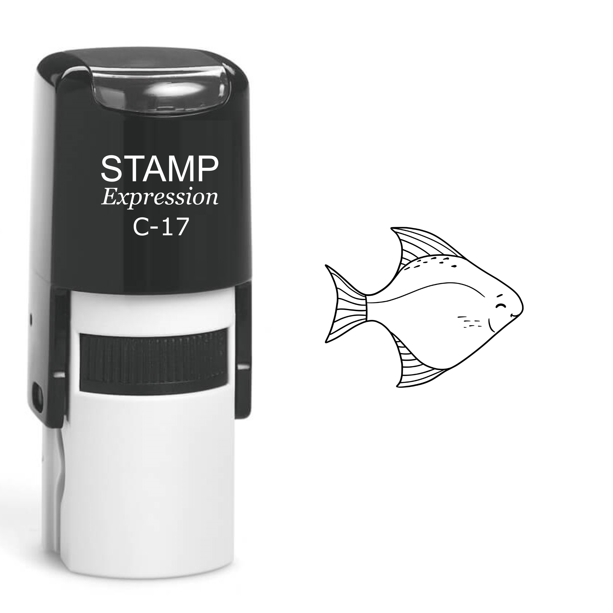 Fish Self Inking Rubber Stamp (SH-60217)