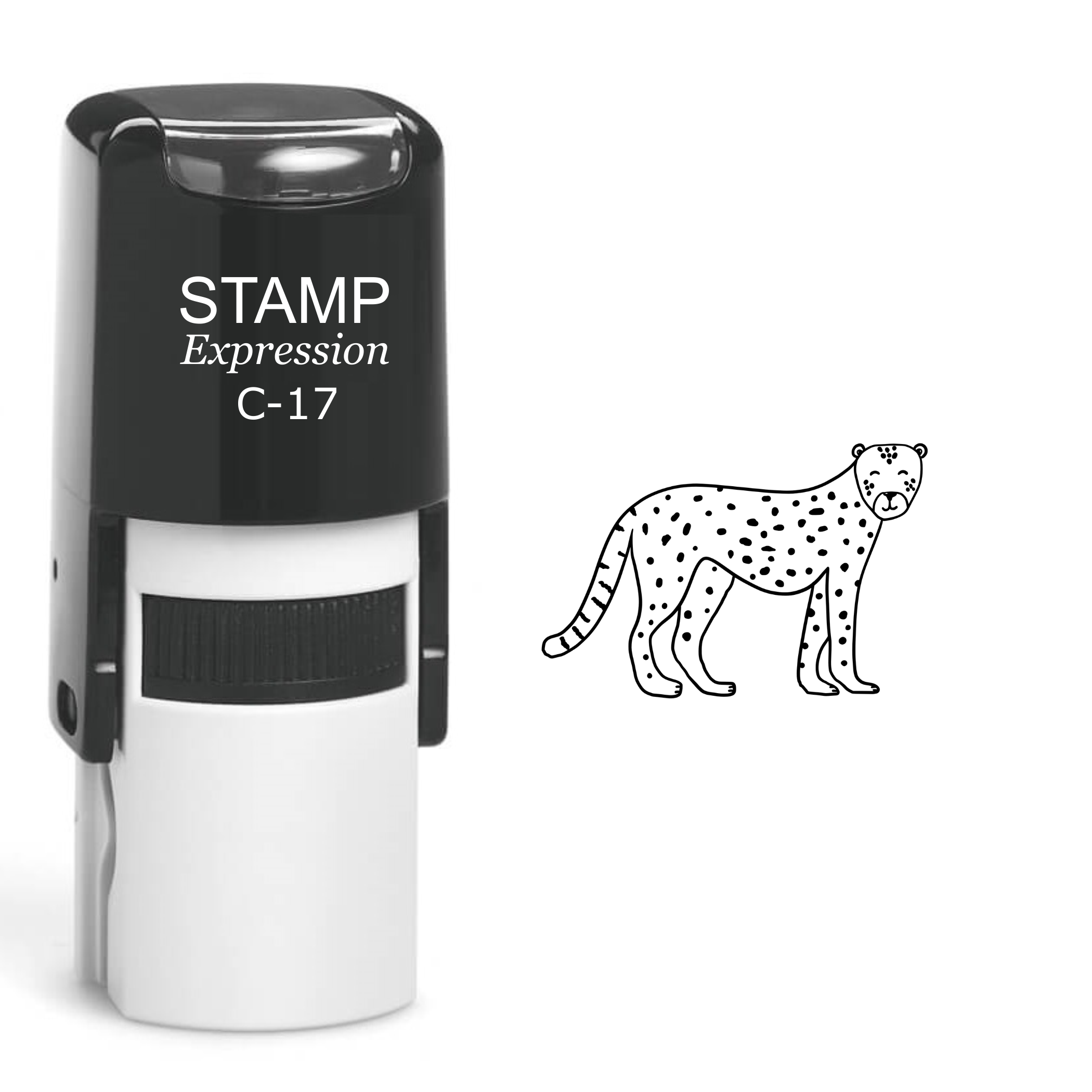 Cheetah Self Inking Rubber Stamp (SH-60239)