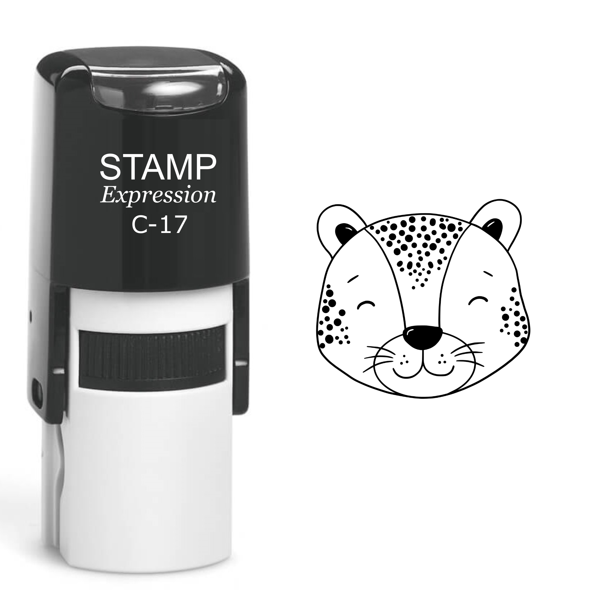 Chetah Head Self Inking Rubber Stamp (SH-60267)