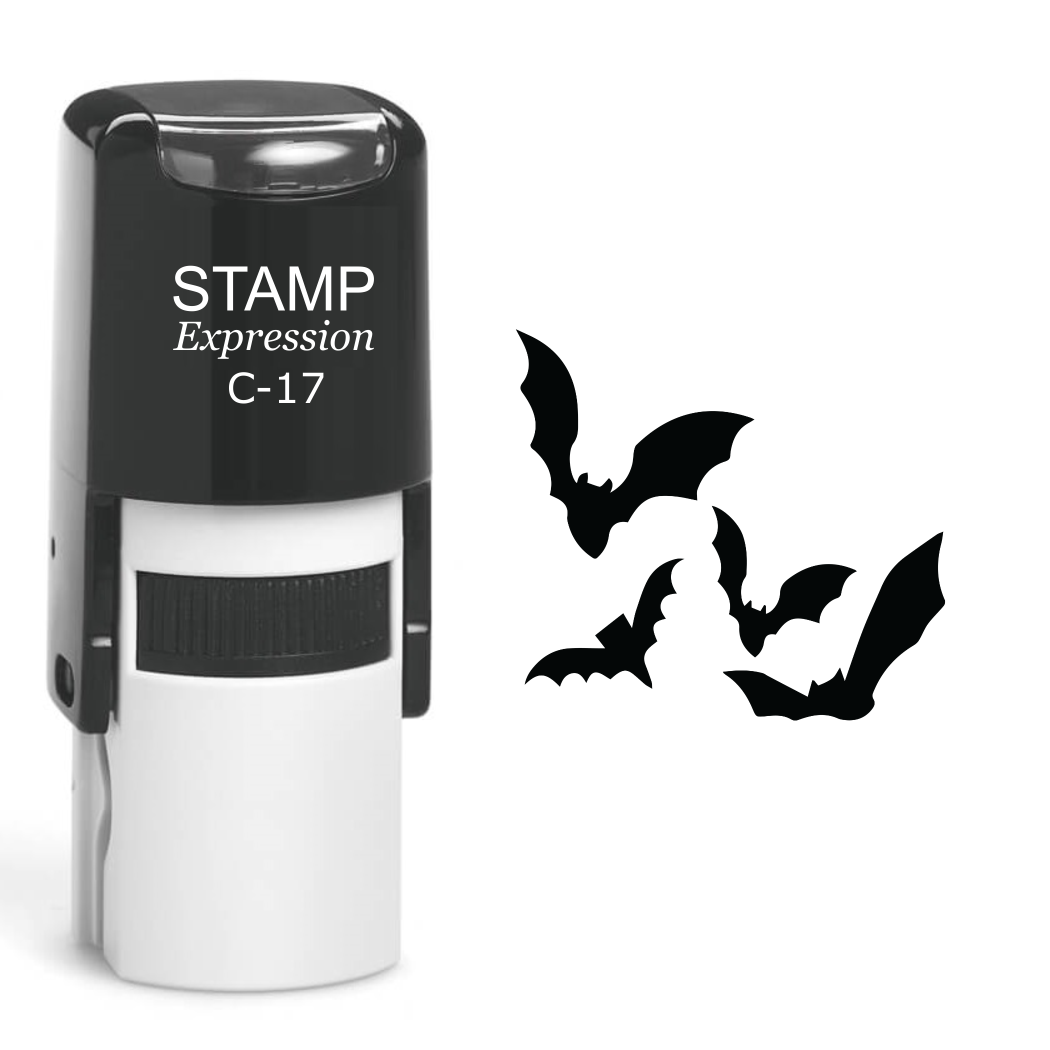 Group of Bats Halloween Self Inking Rubber Stamp (SH-60325)