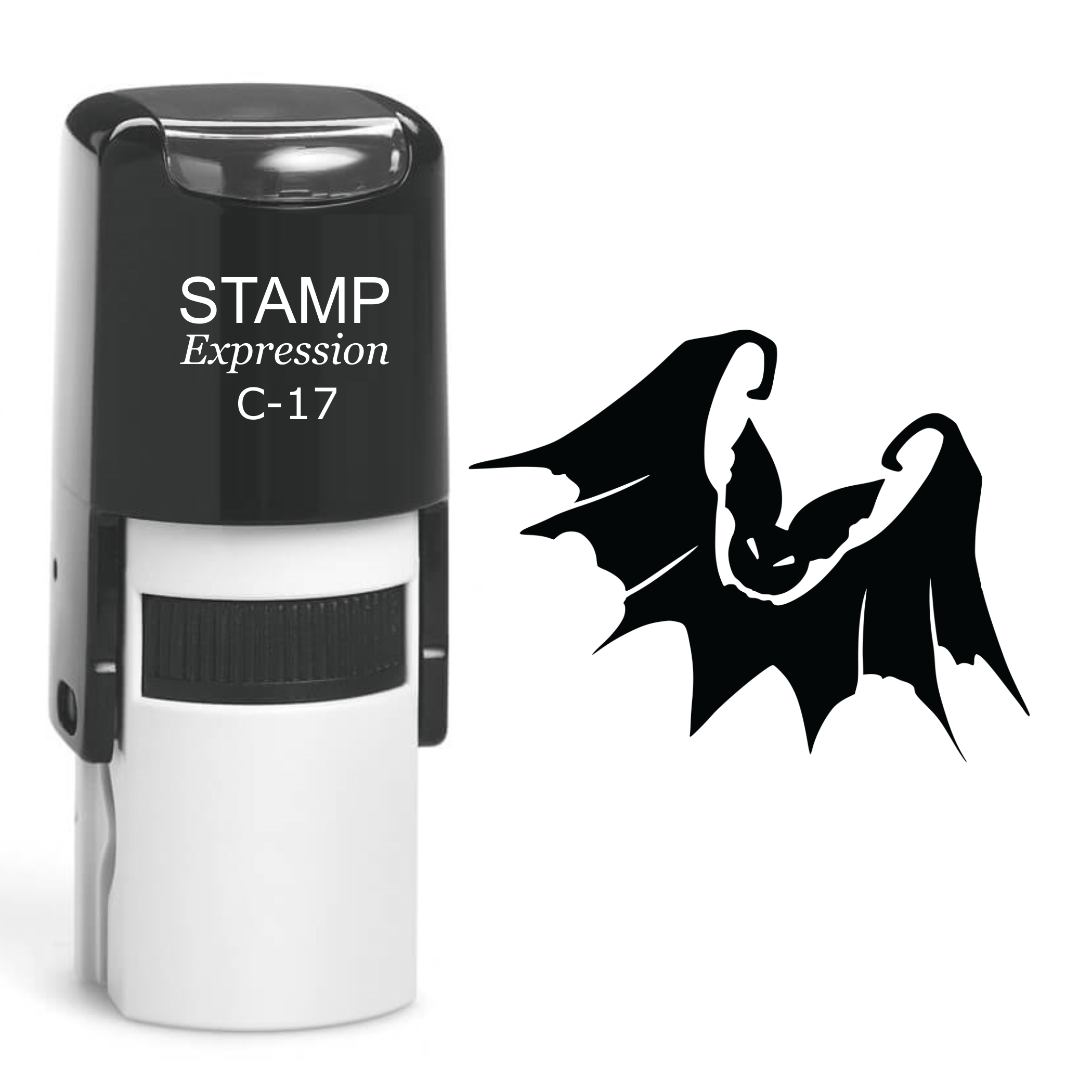 Bat Halloween Self Inking Rubber Stamp (SH-60338)