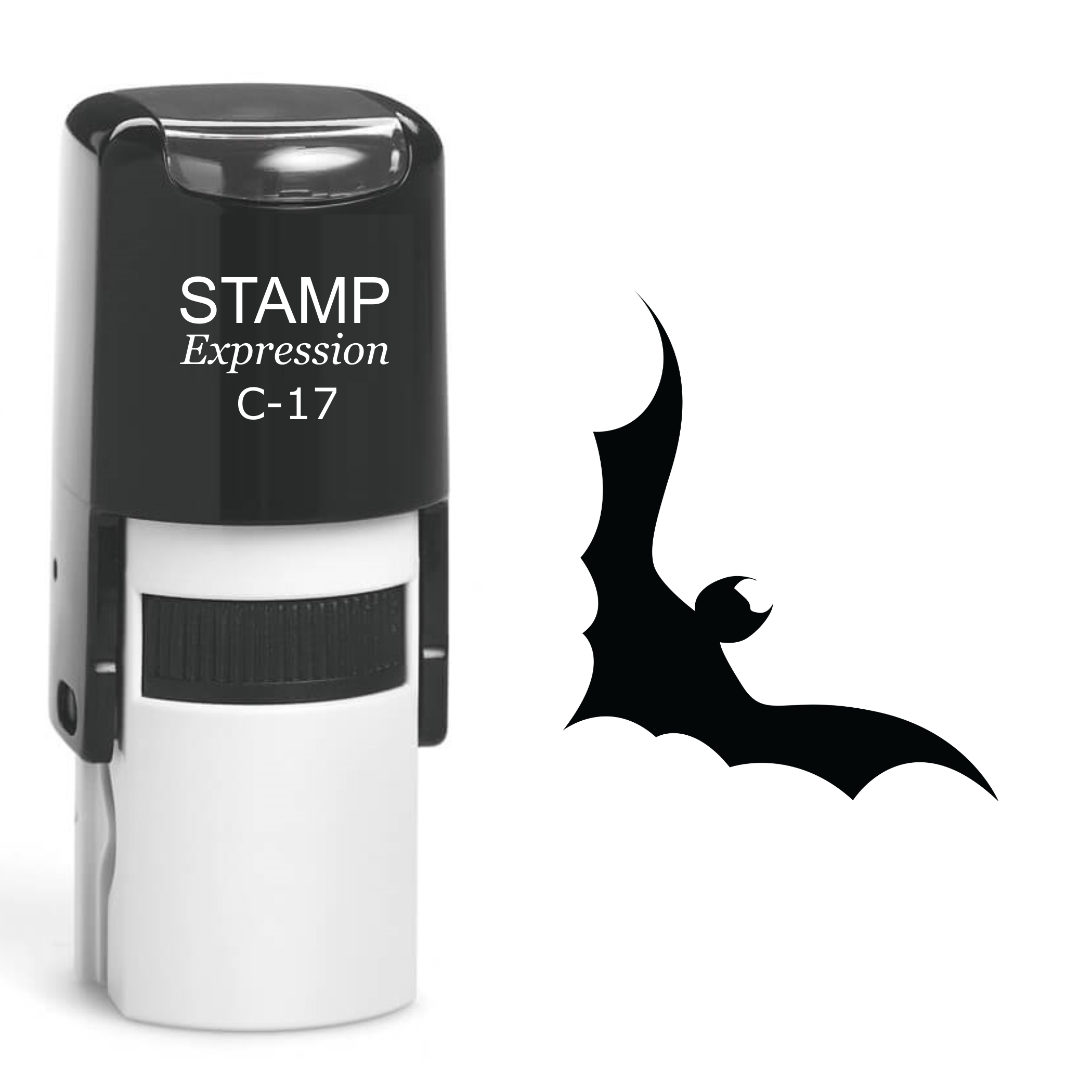 Bat Halloween Self Inking Rubber Stamp (SH-60355)