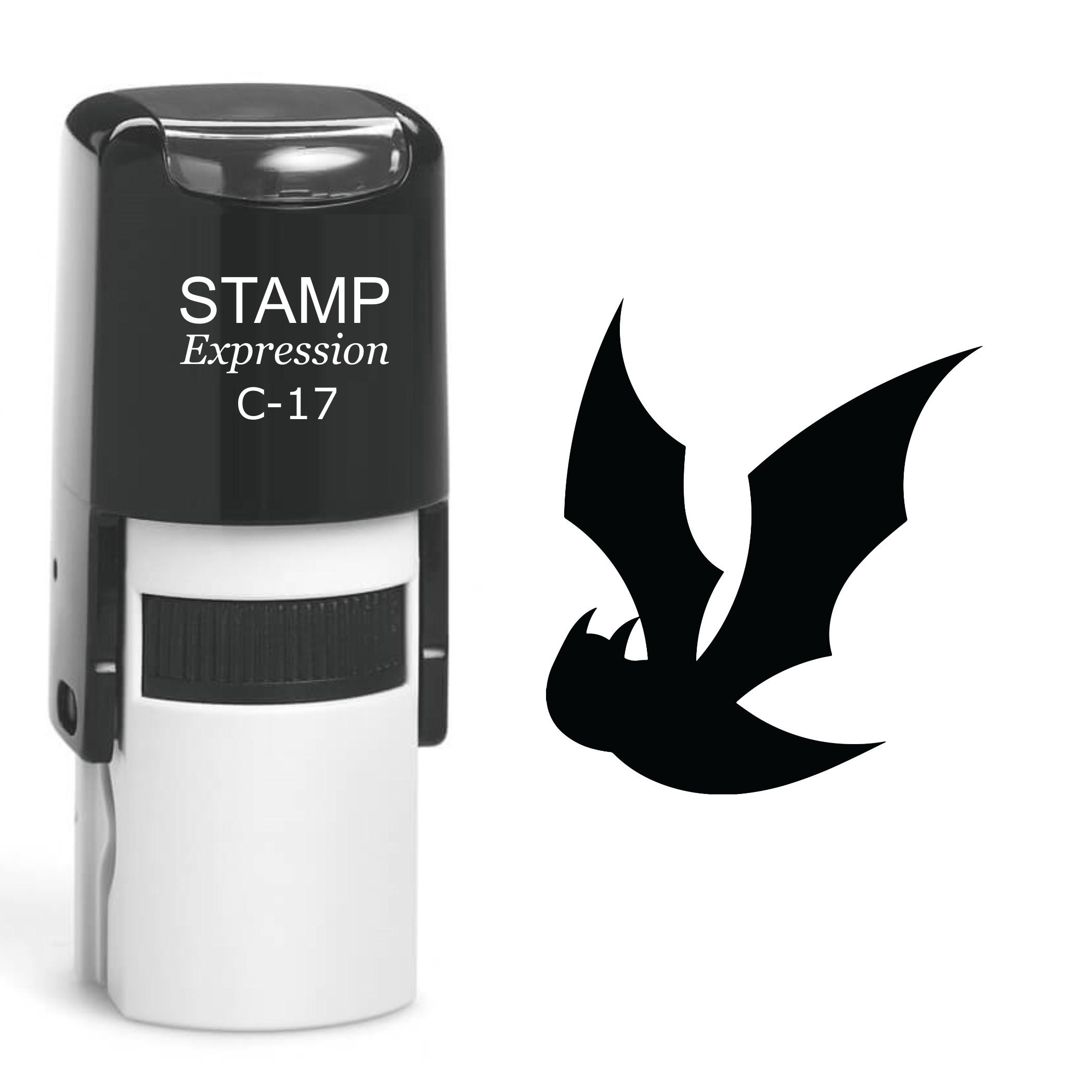 Bat Halloween Self Inking Rubber Stamp (SH-60370)