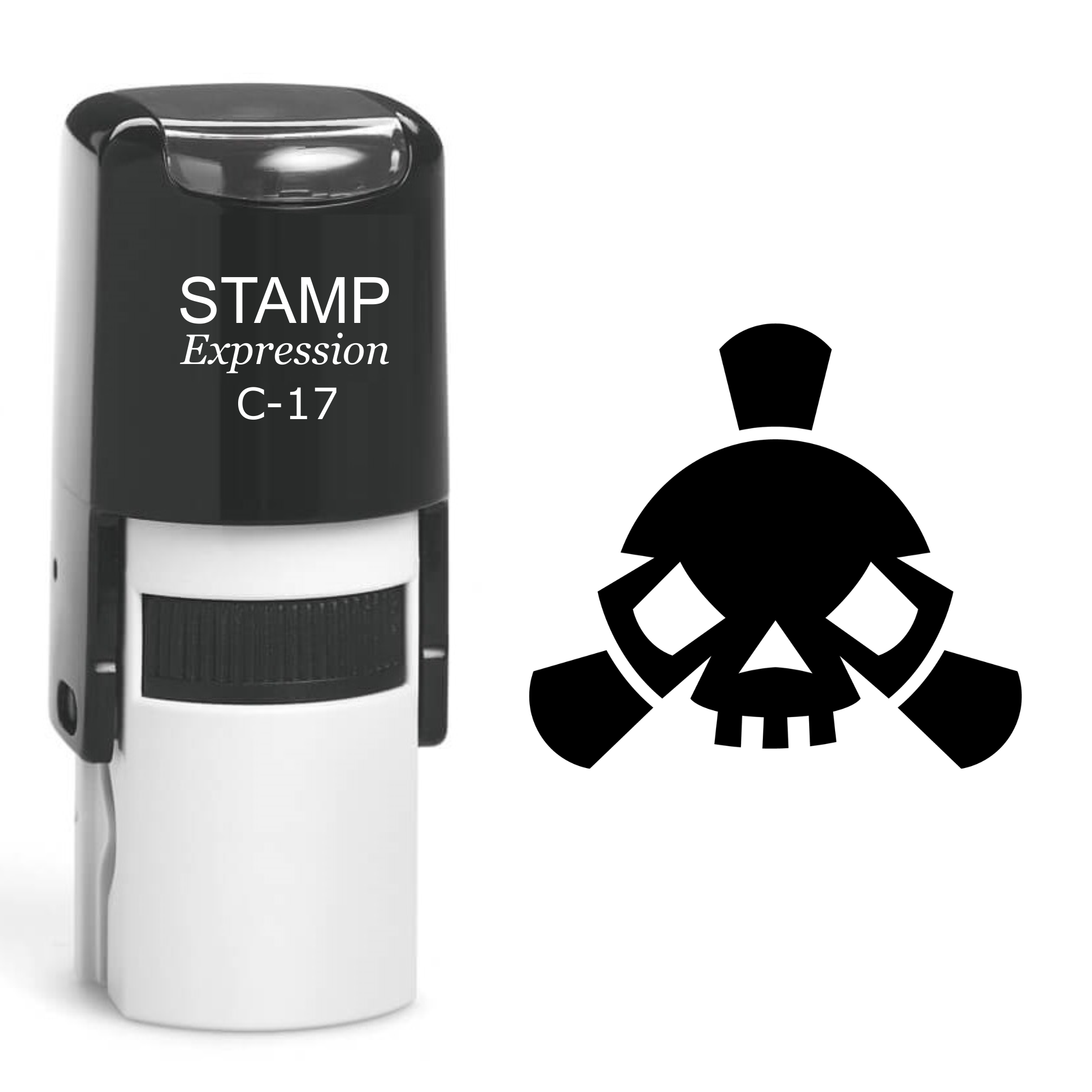 Skull Self Inking Rubber Stamp (SH-60405)