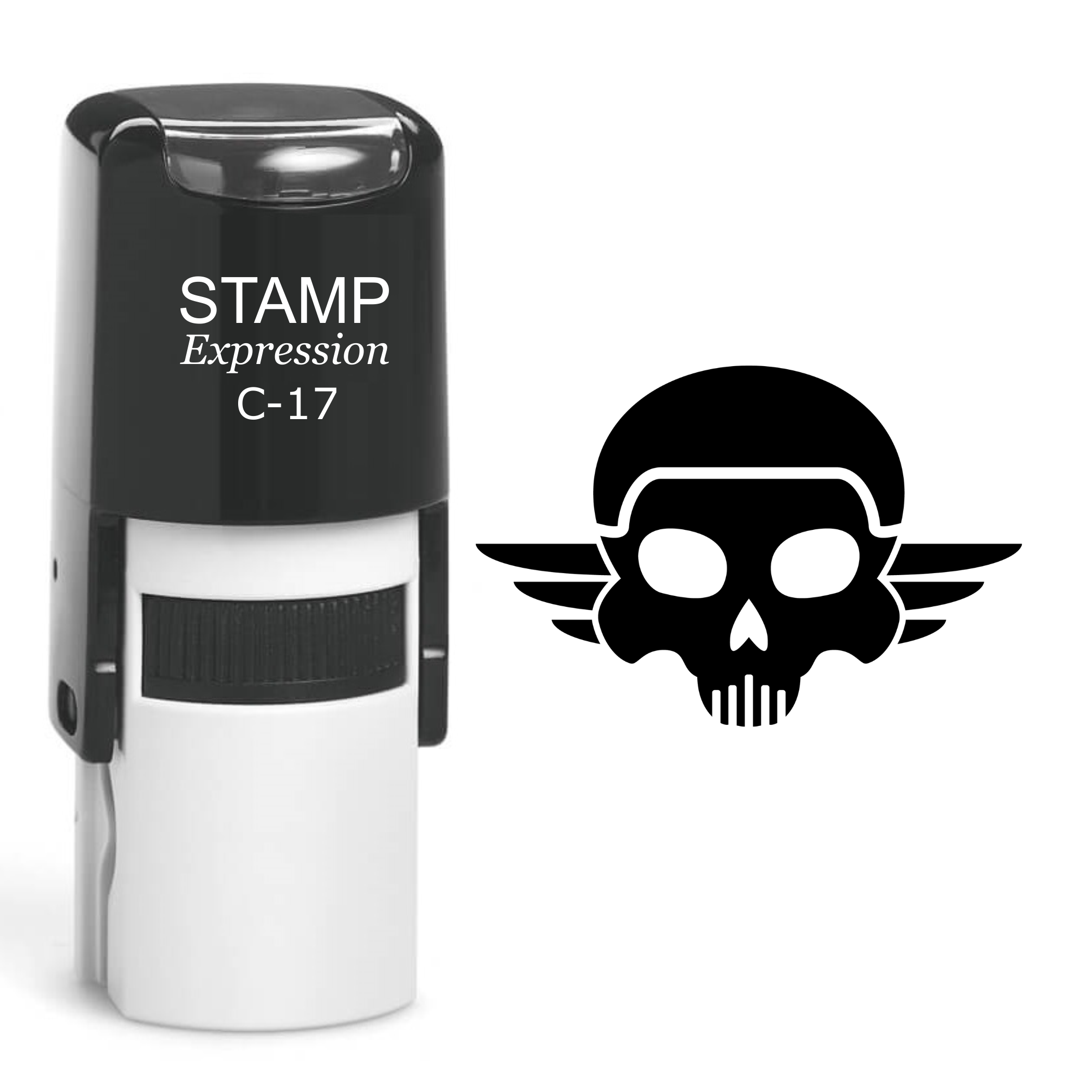 Skull Self Inking Rubber Stamp (SH-60411)