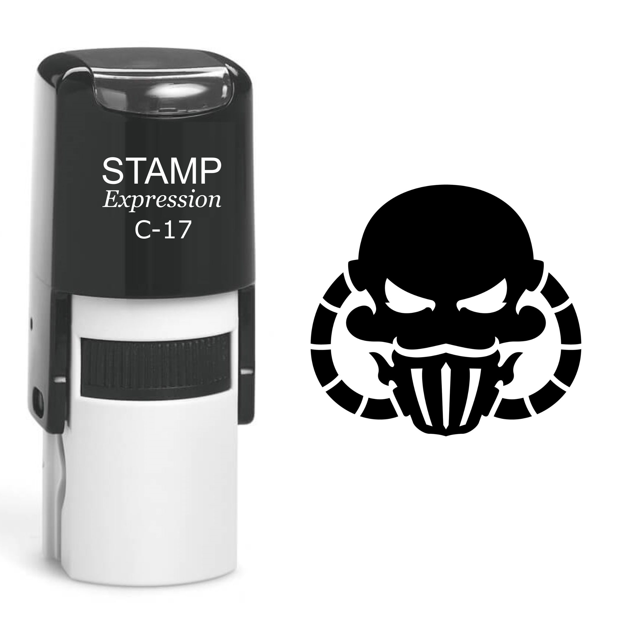 Skull Self Inking Rubber Stamp (SH-60412)