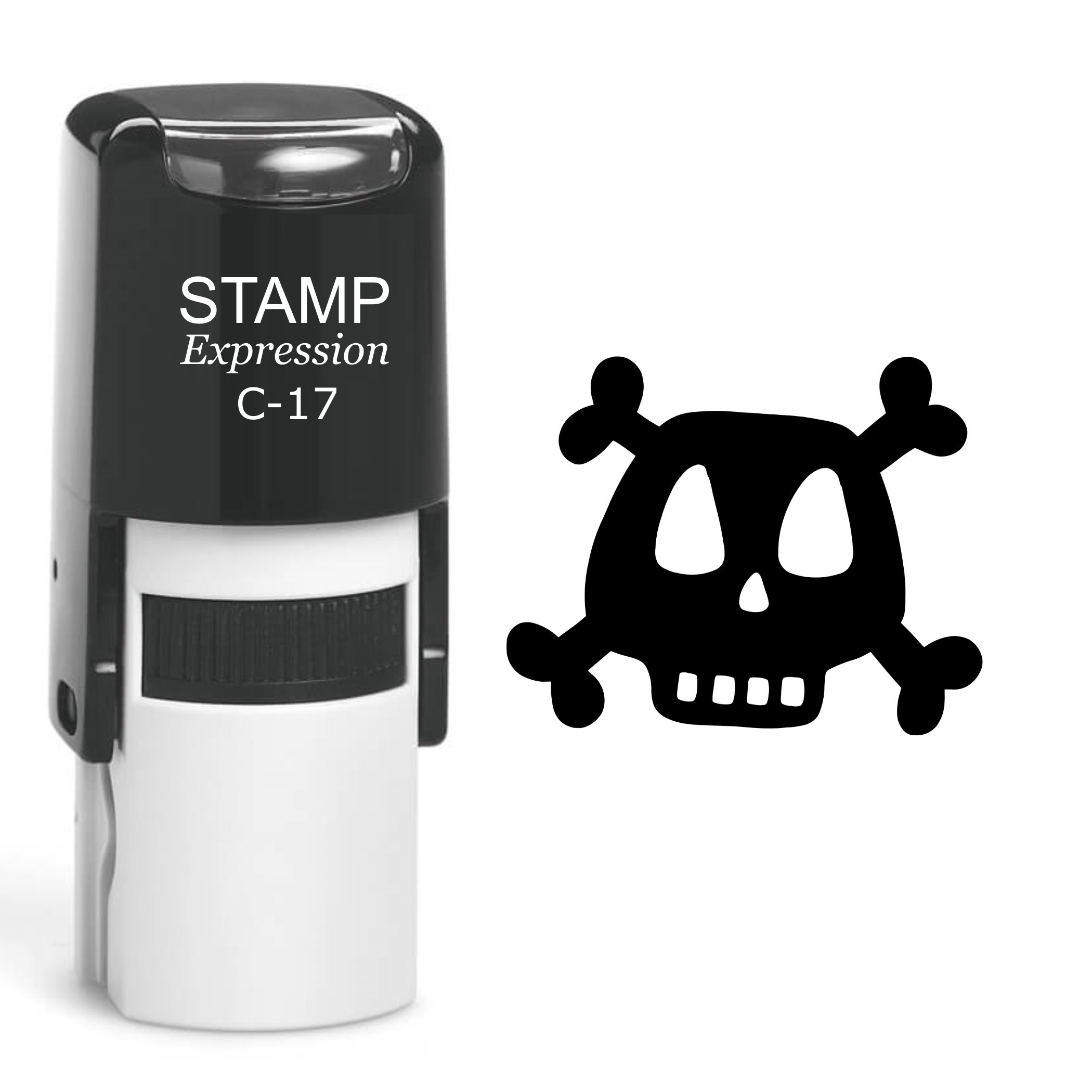 Skull And Bones Self Inking Rubber Stamp (SH-60475)