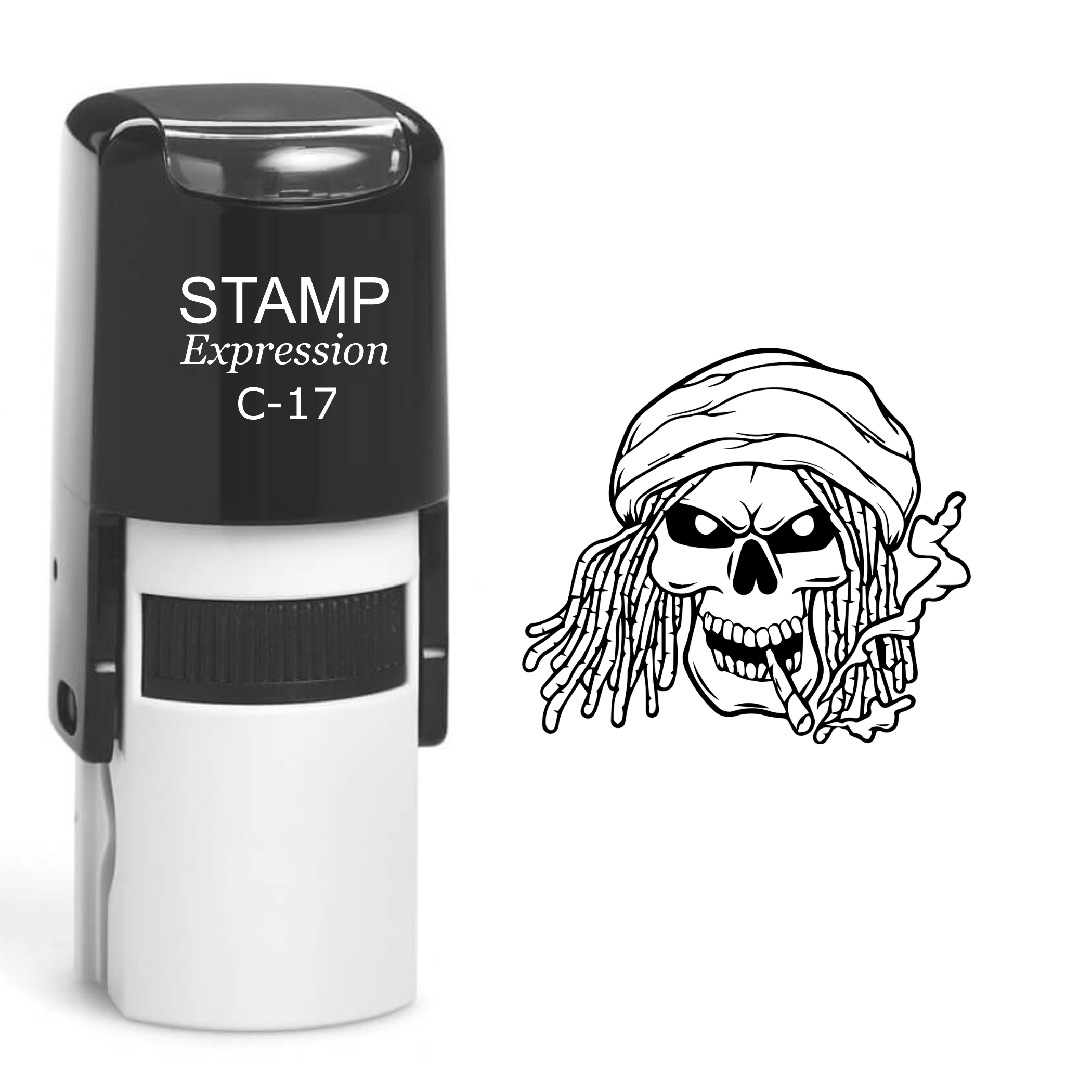 Pirate Skull Self Inking Rubber Stamp (SH-60501)