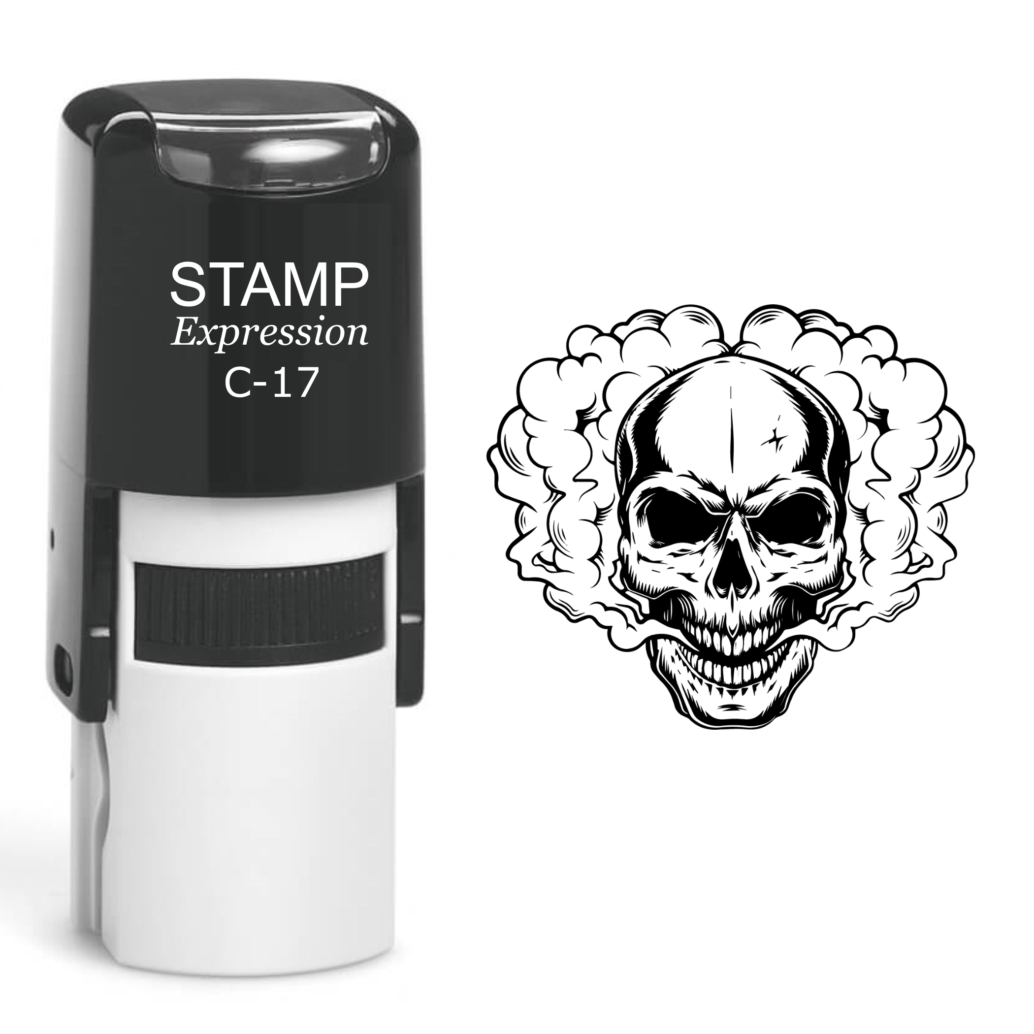 Skull Self Inking Rubber Stamp (SH-60503)
