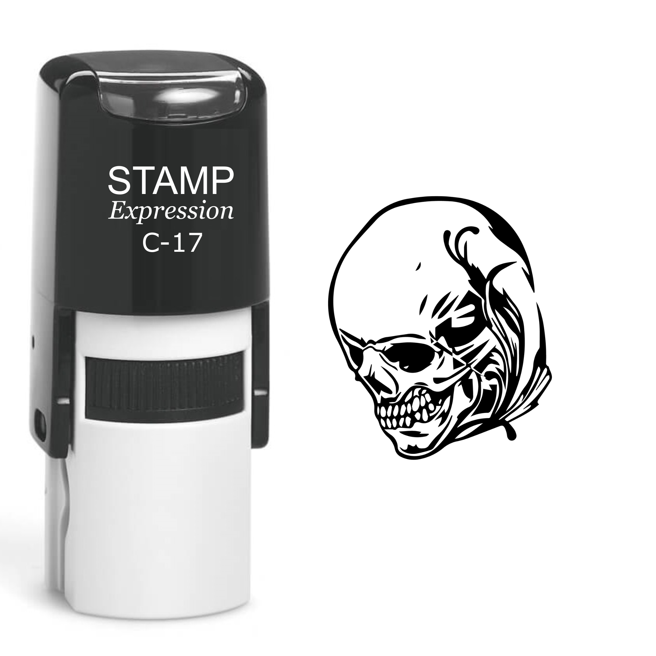 Skull Self Inking Rubber Stamp (SH-60504)