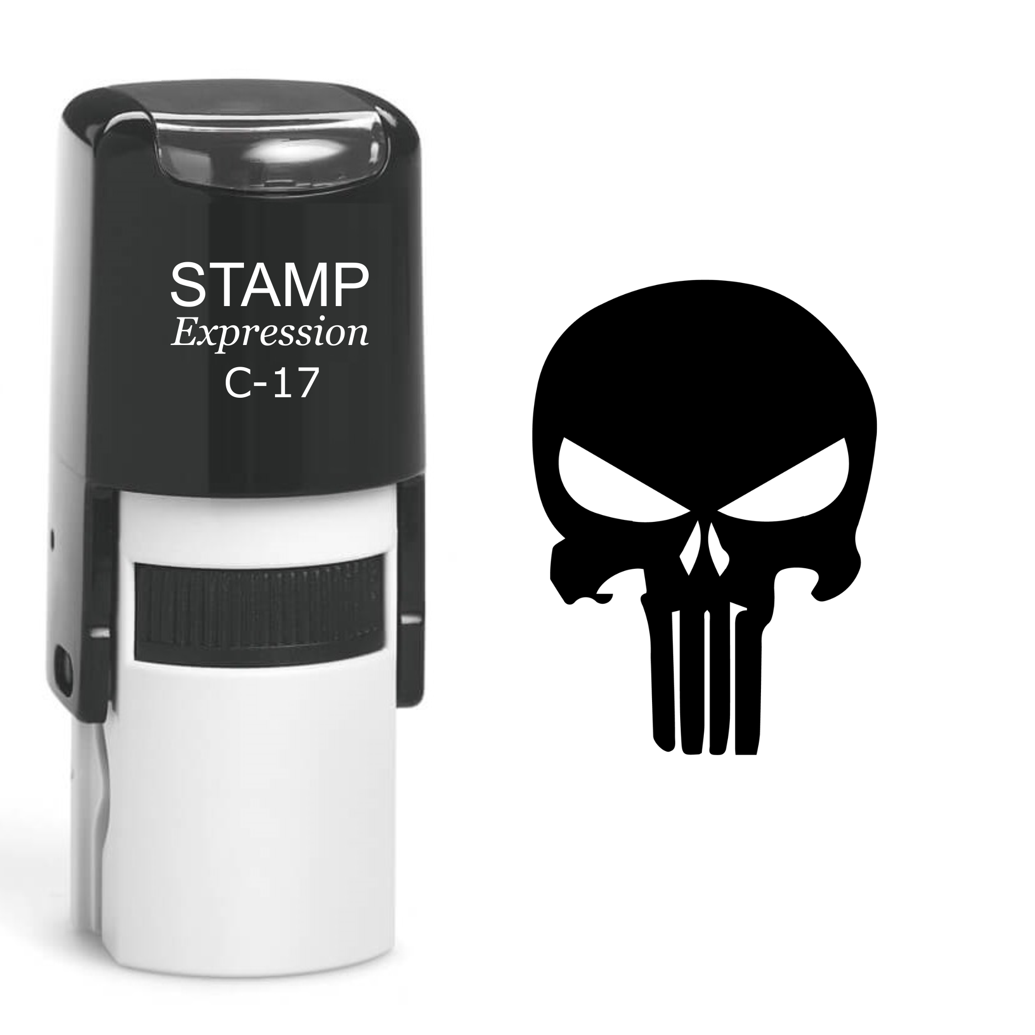 Skull Self Inking Rubber Stamp (SH-60508)