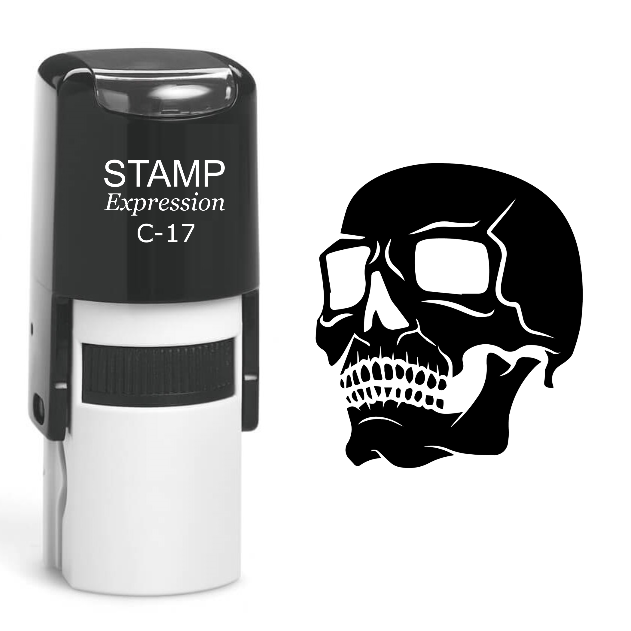 Skull Self Inking Rubber Stamp (SH-60509)