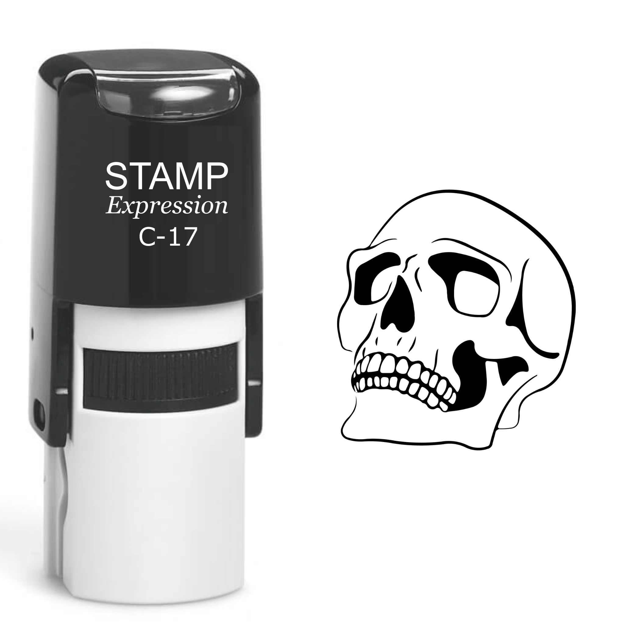 Skull Self Inking Rubber Stamp (SH-60511)