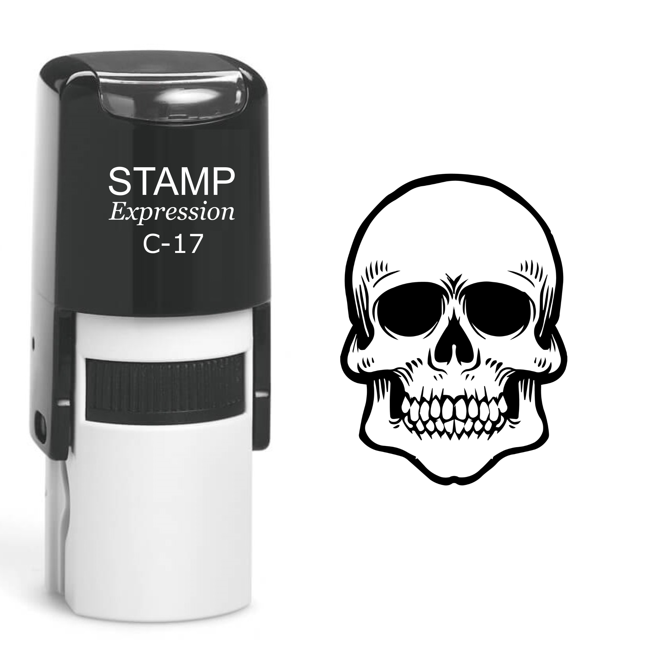 Skull Self Inking Rubber Stamp (SH-60512)