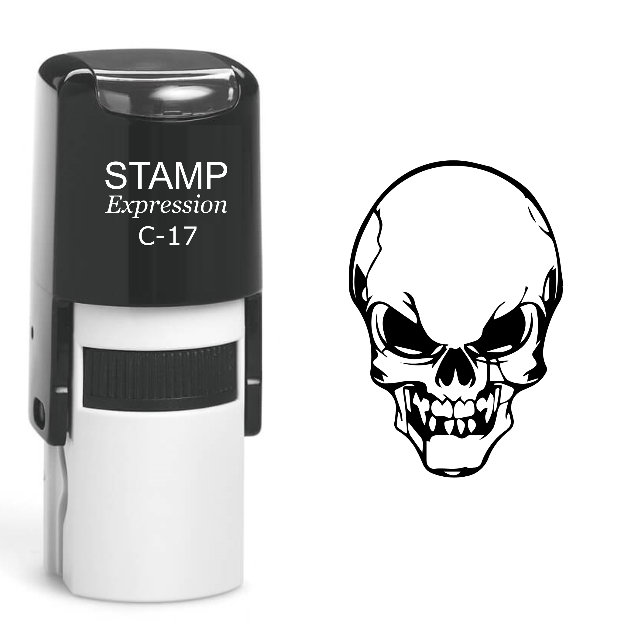 Skull Self Inking Rubber Stamp (SH-60513)