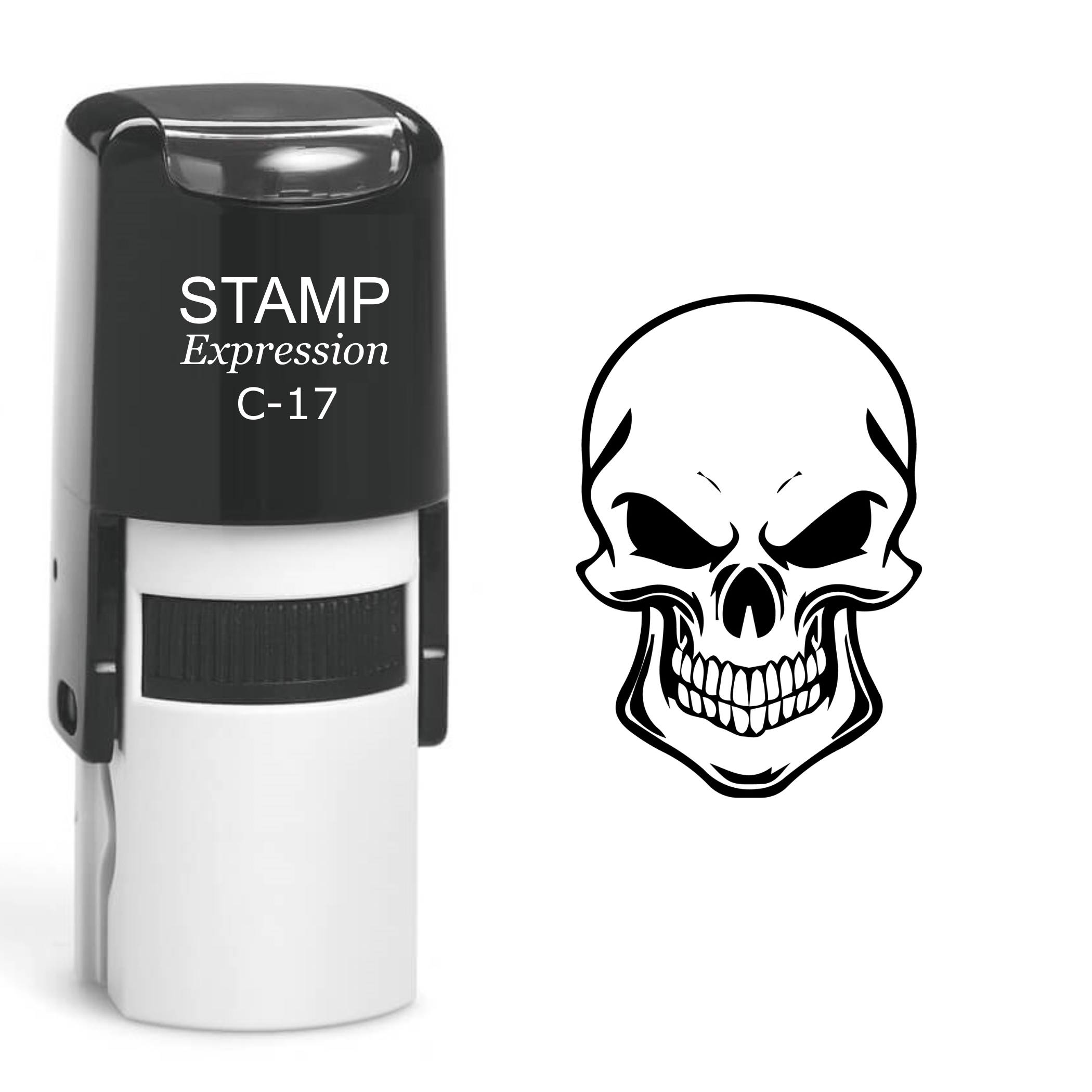 Skull Self Inking Rubber Stamp (SH-60514)