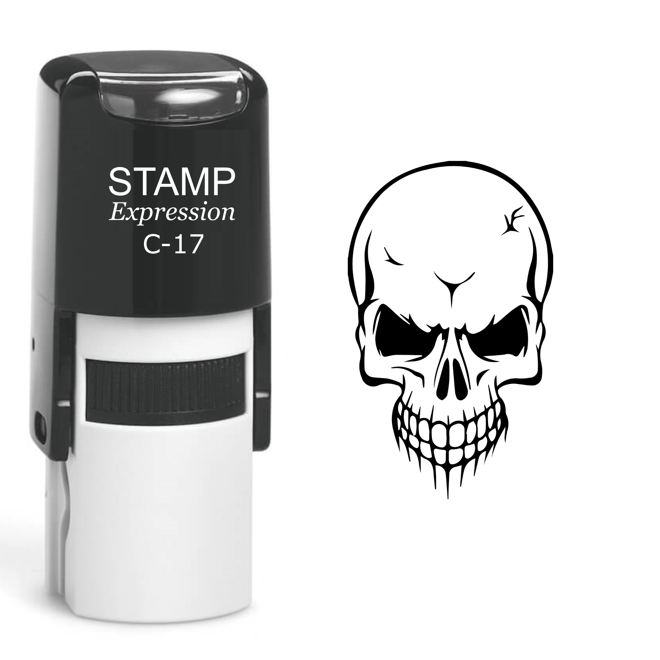 Skull Self Inking Rubber Stamp (SH-60515)