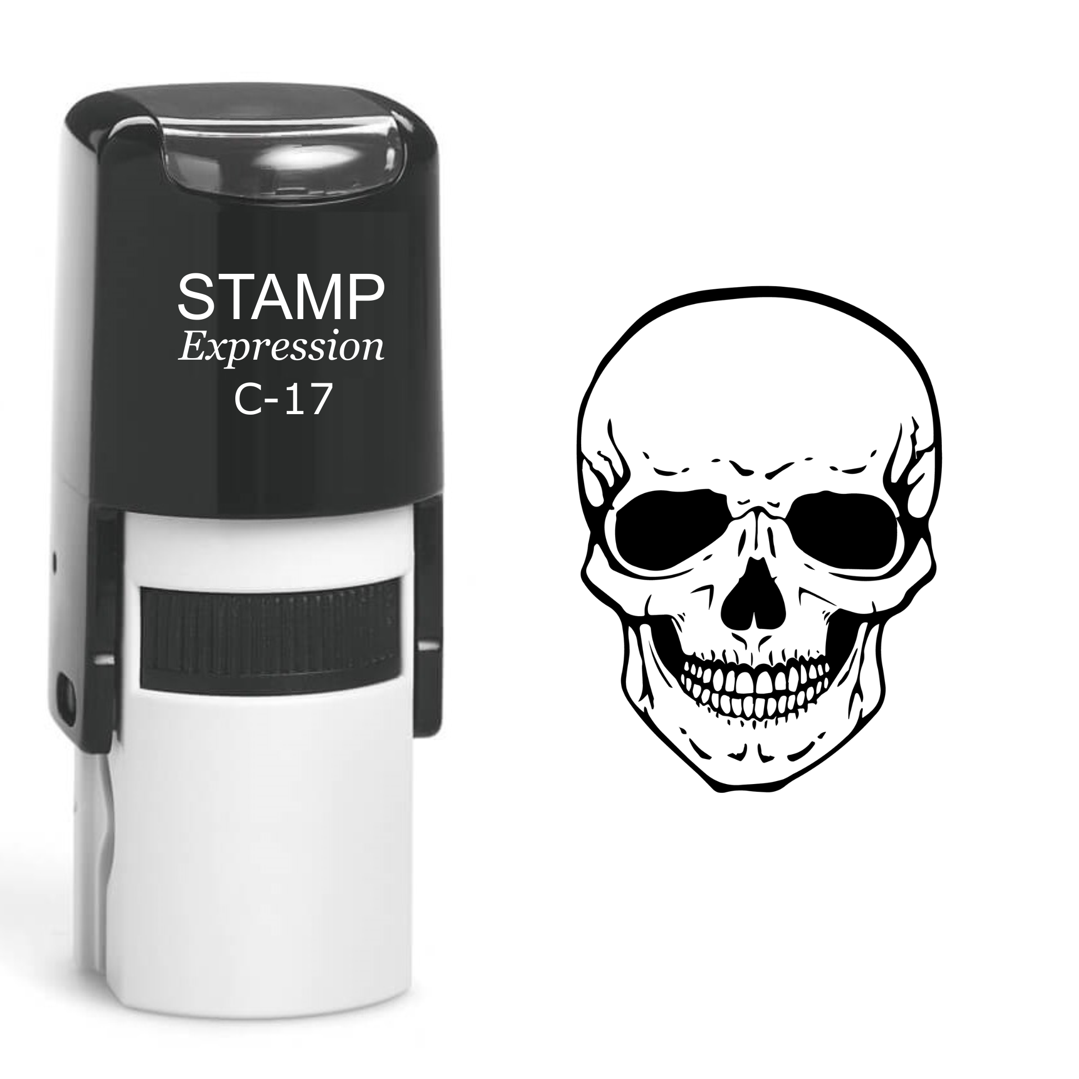 Skull Self Inking Rubber Stamp (SH-60516)
